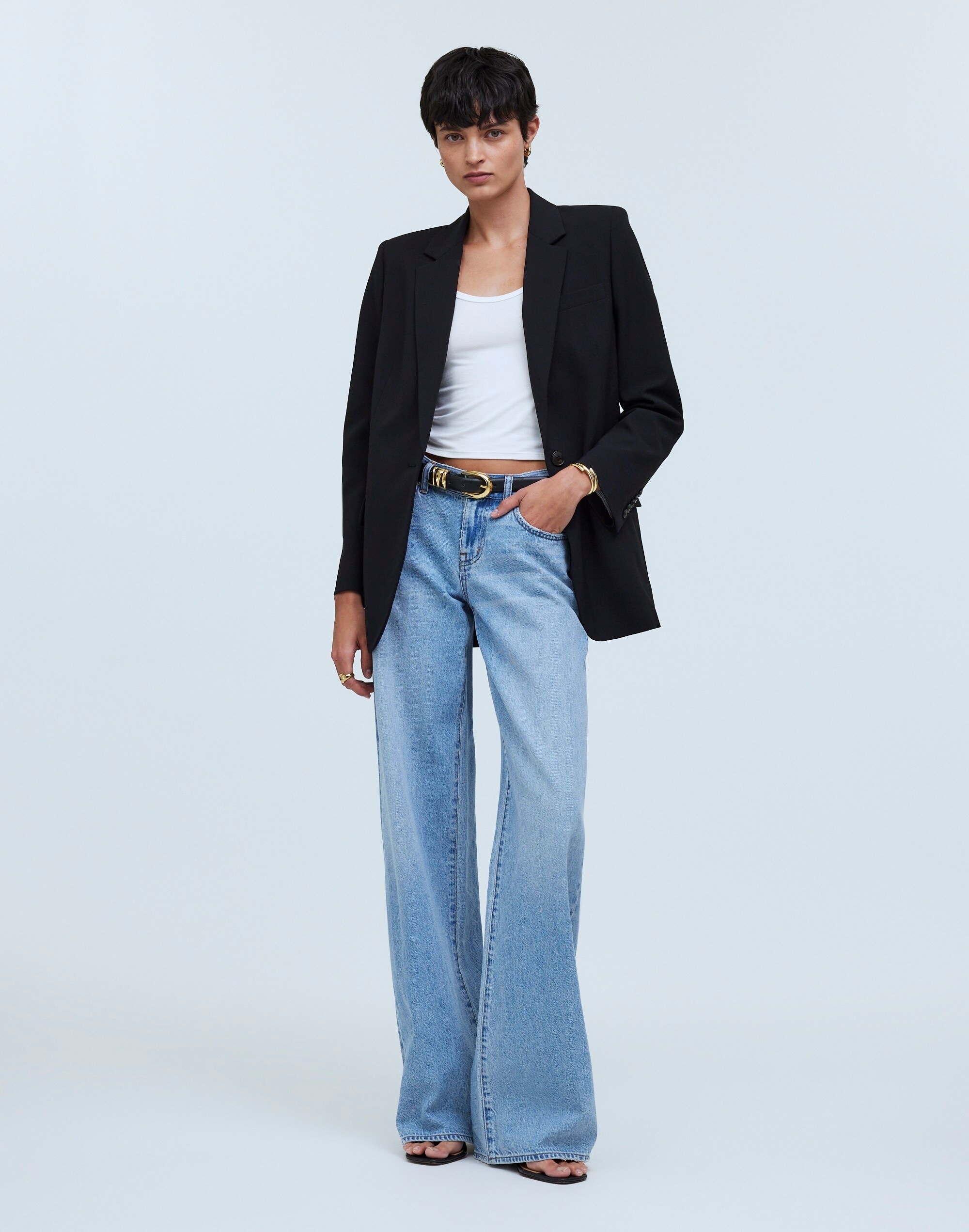 single-breasted blazer