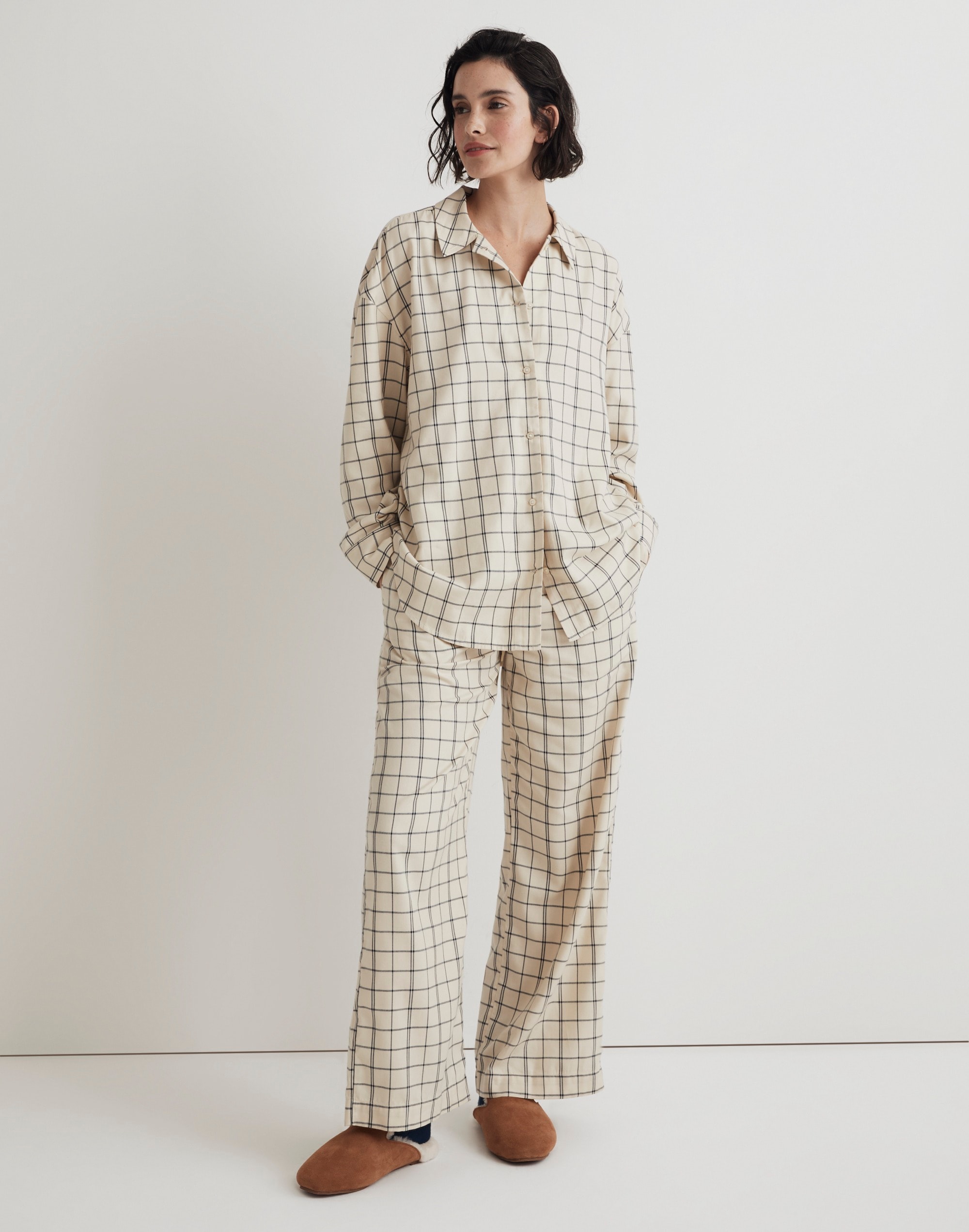 Plaid Flannel Pajama Set