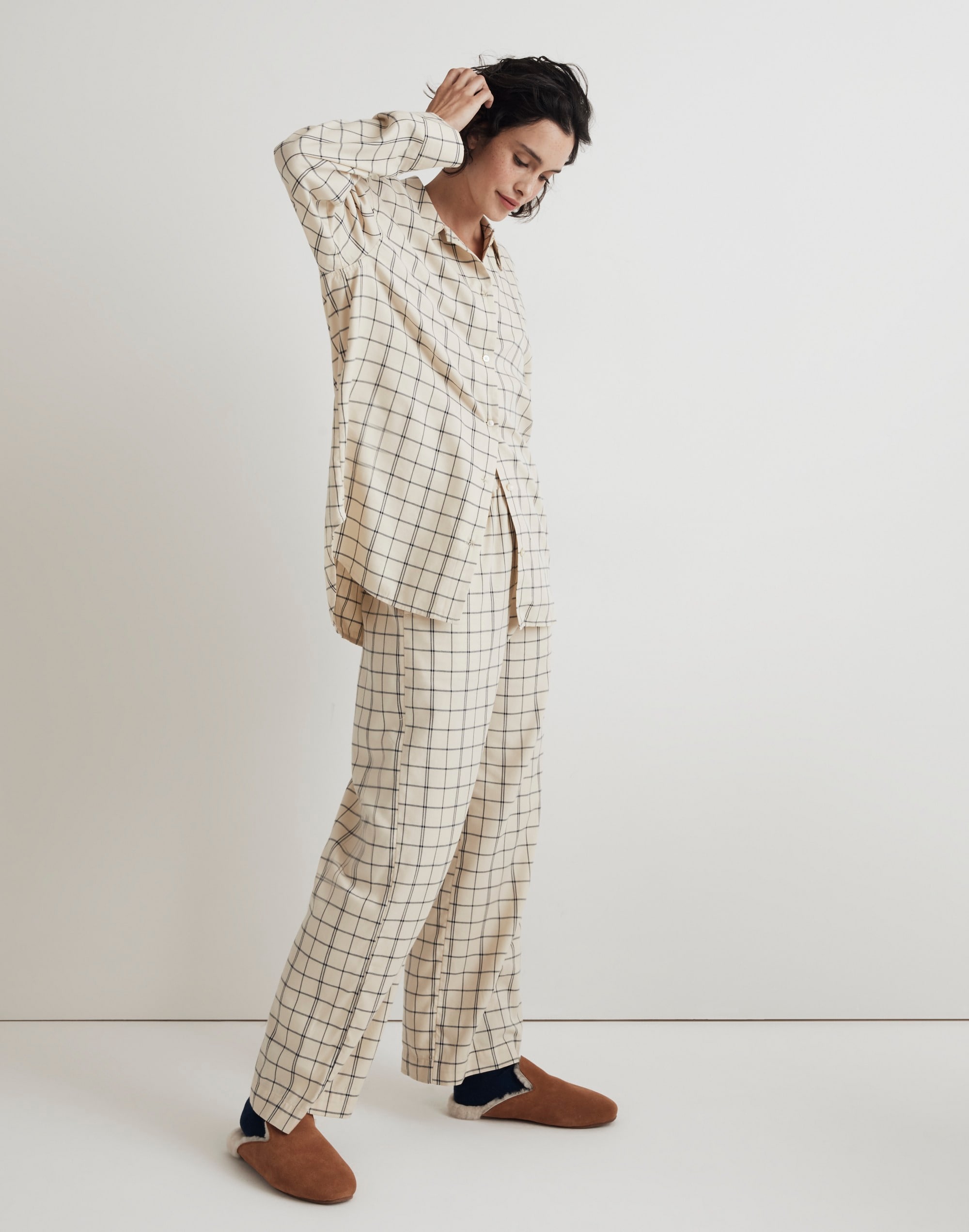 Plaid Flannel Pajama Set