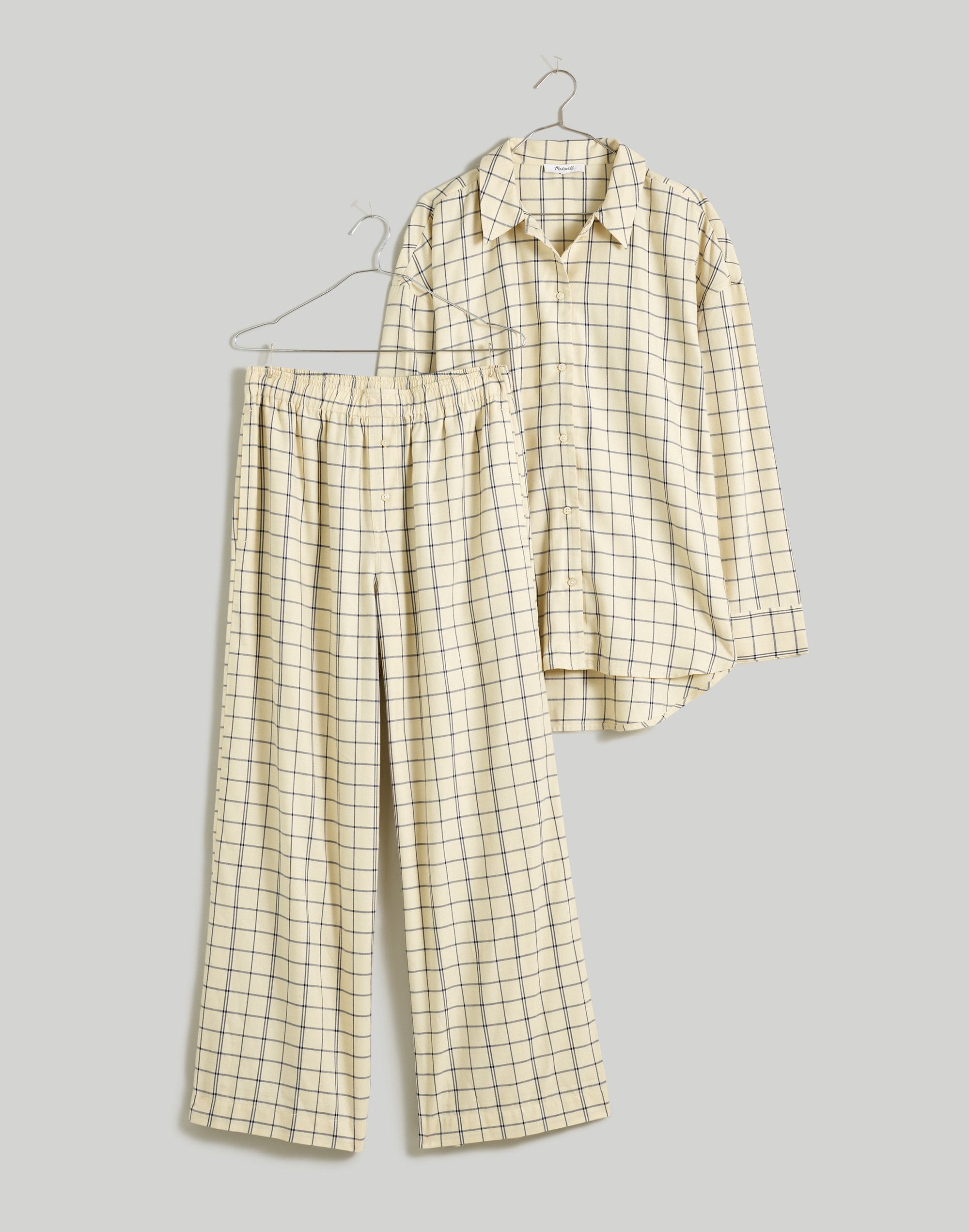 Plaid Flannel Pajama Set