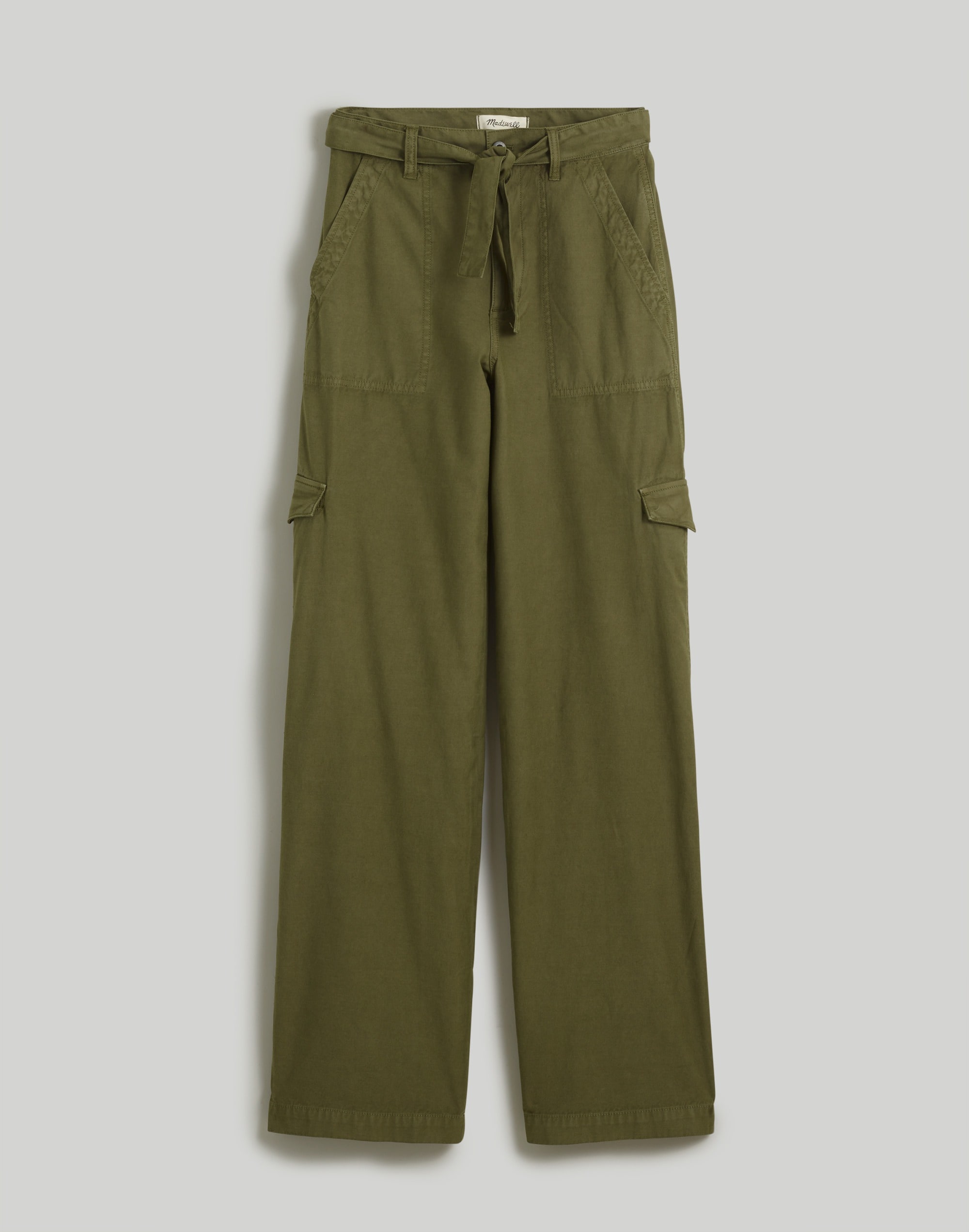 Petite Griff Superwide-Leg Cargo Pants Garment Dye