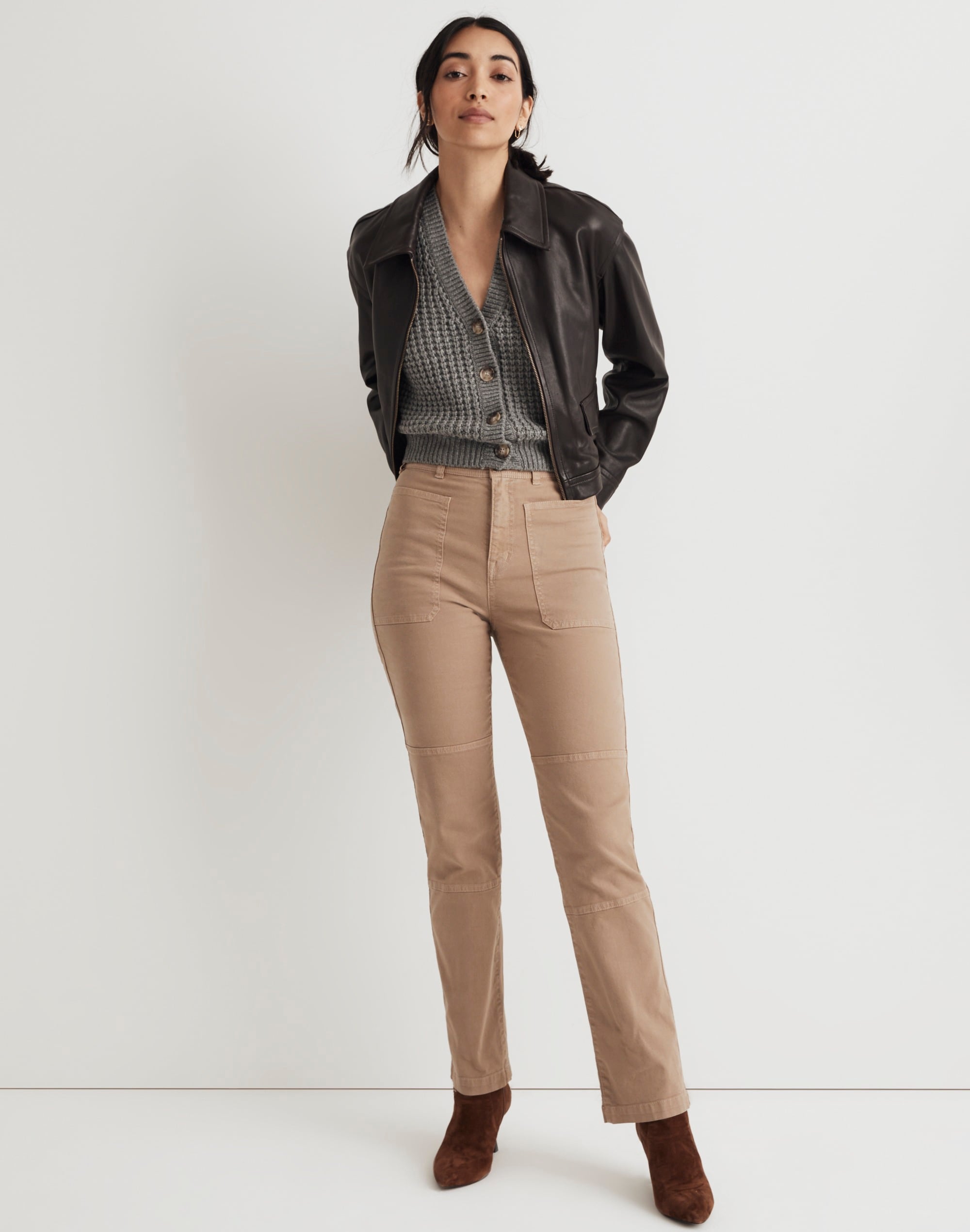 The '90s Straight Utility Pant in Garment-Dyed Canvas