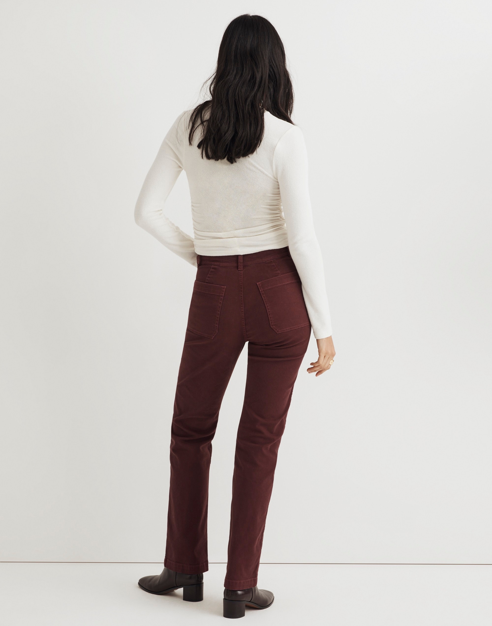 The '90s Straight Utility Pant in Garment-Dyed Canvas