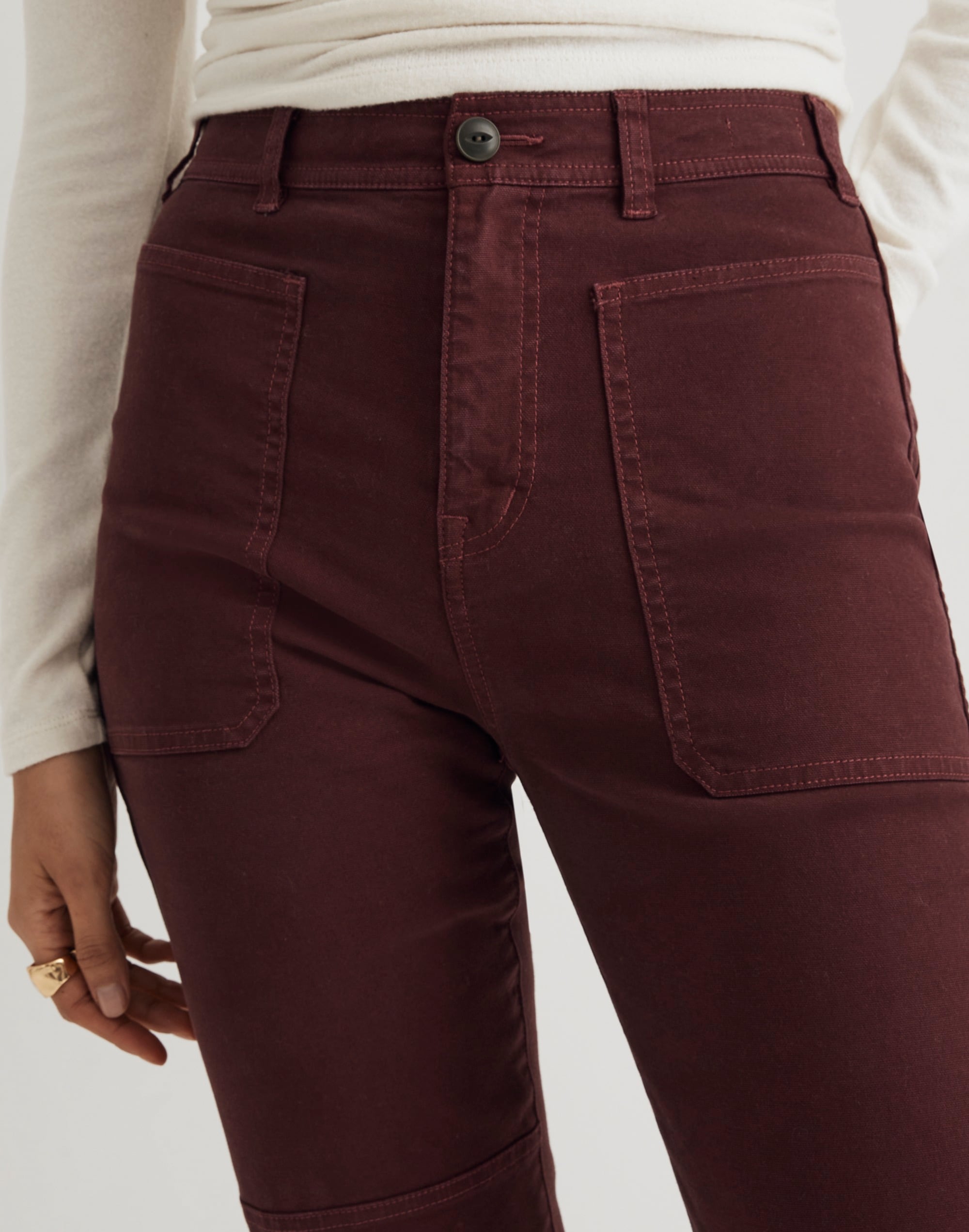 The '90s Straight Utility Pant in Garment-Dyed Canvas