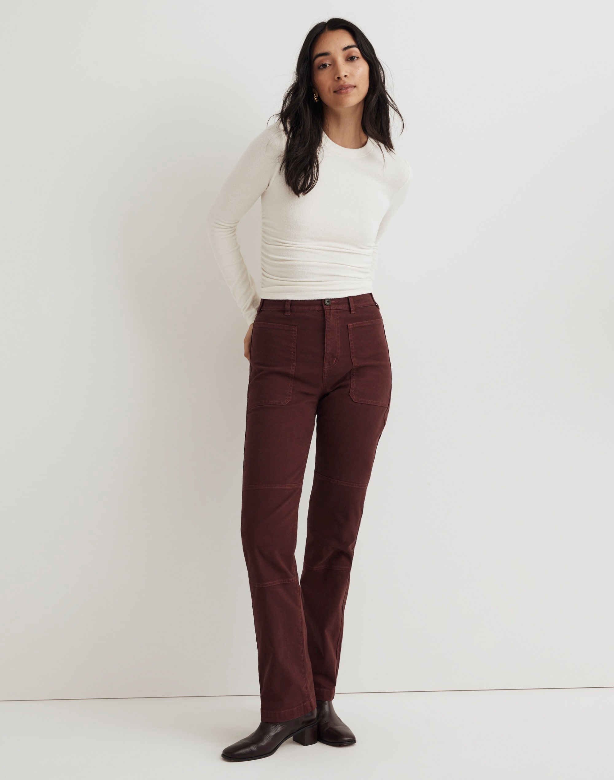 The '90s Straight Utility Pant in Garment-Dyed Canvas