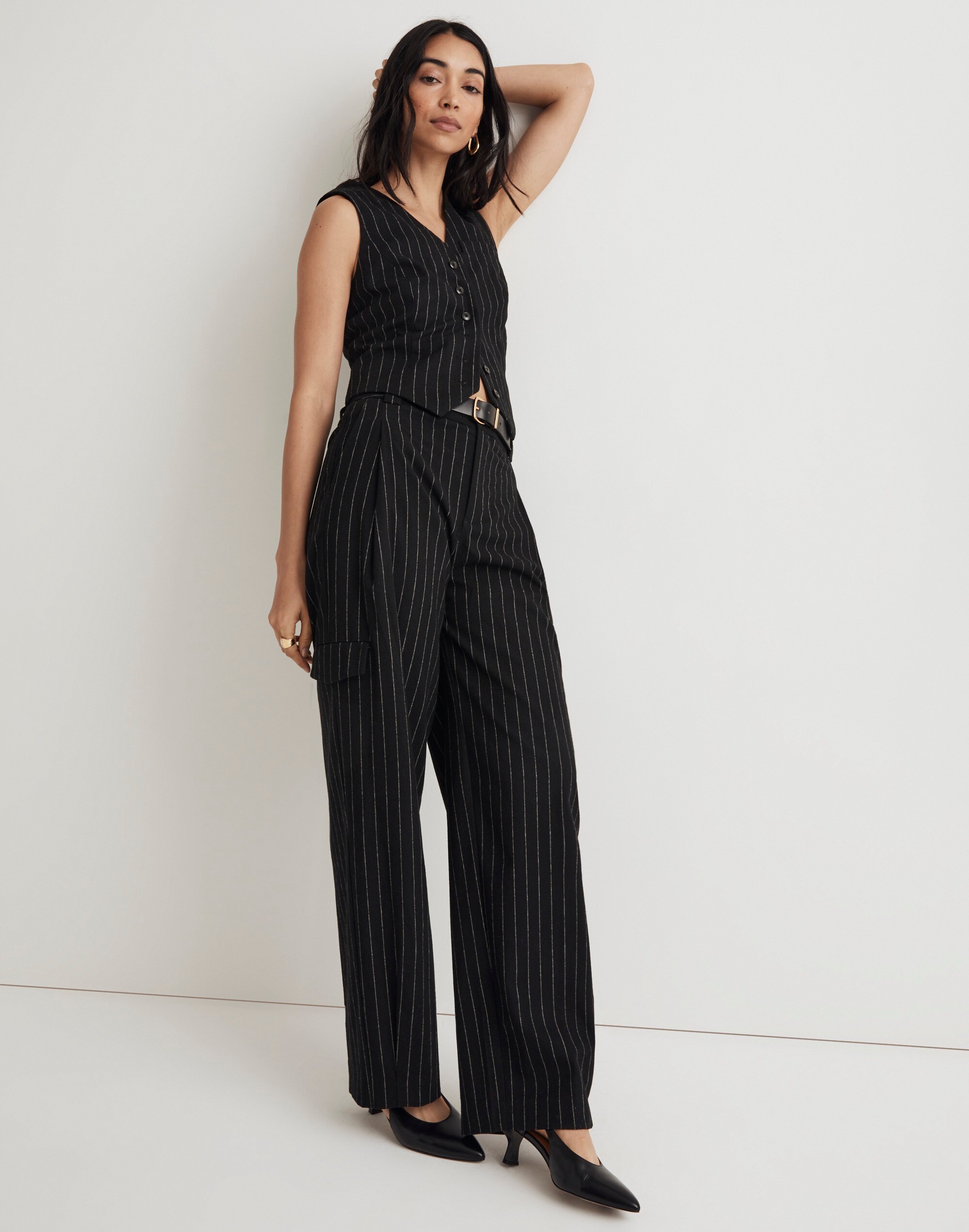 Cargo Pants in Pinstripe