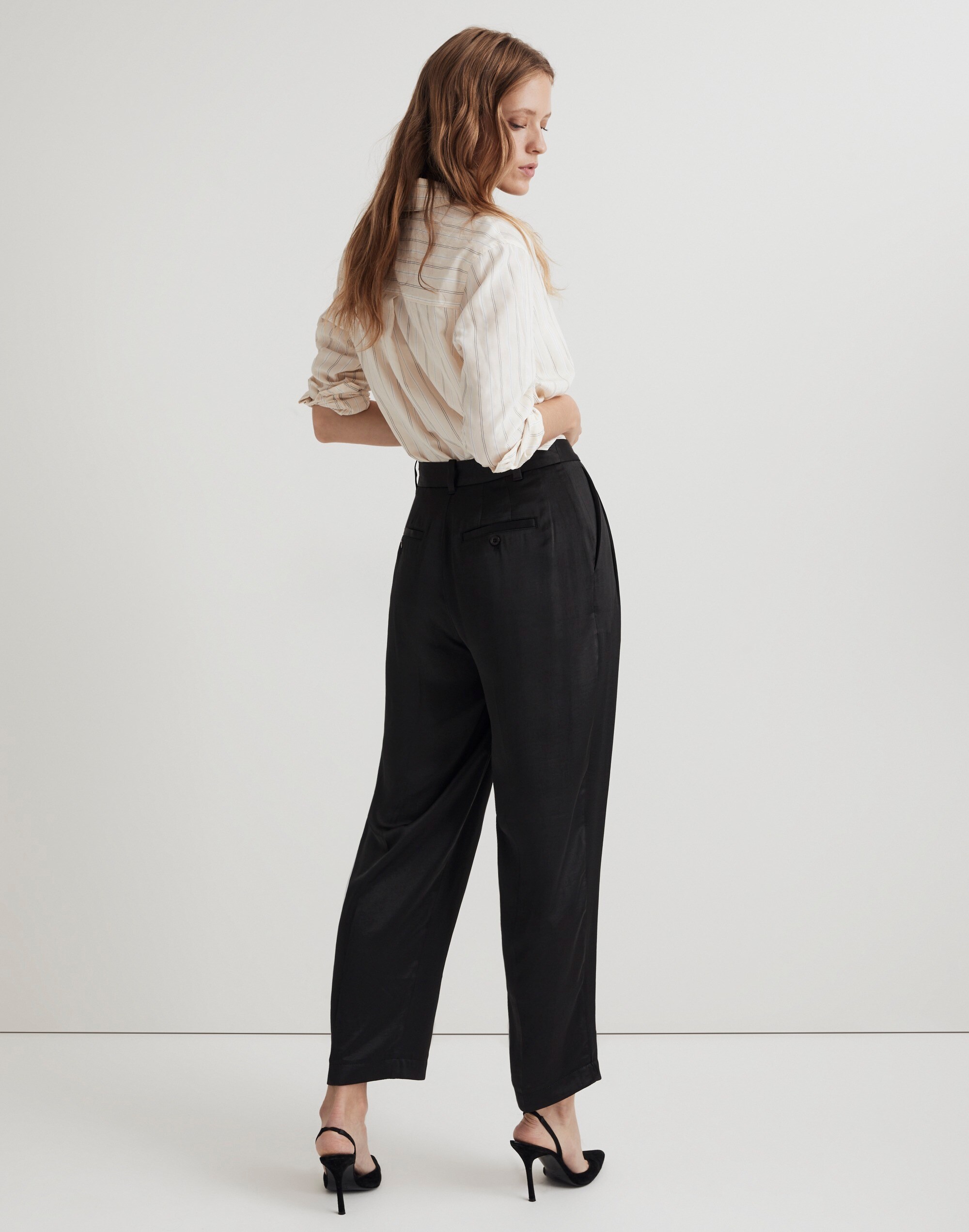The Turner Tapered Pant in Satin