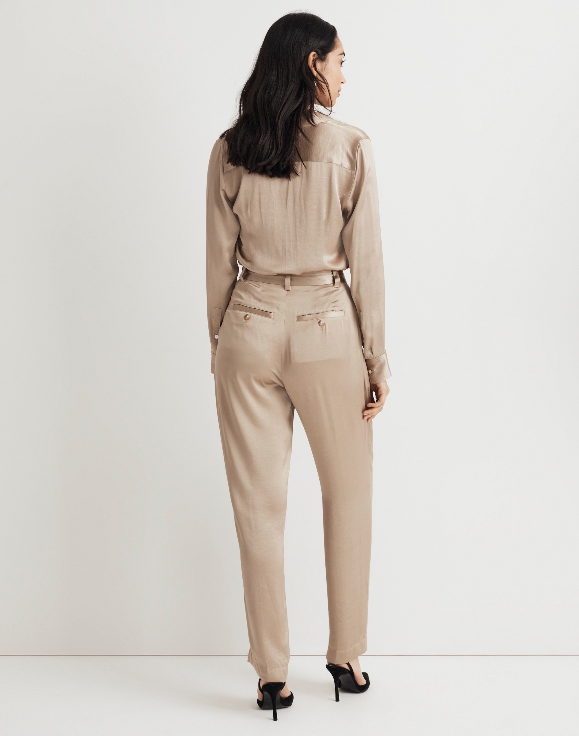 The Turner Tapered Pant in Satin