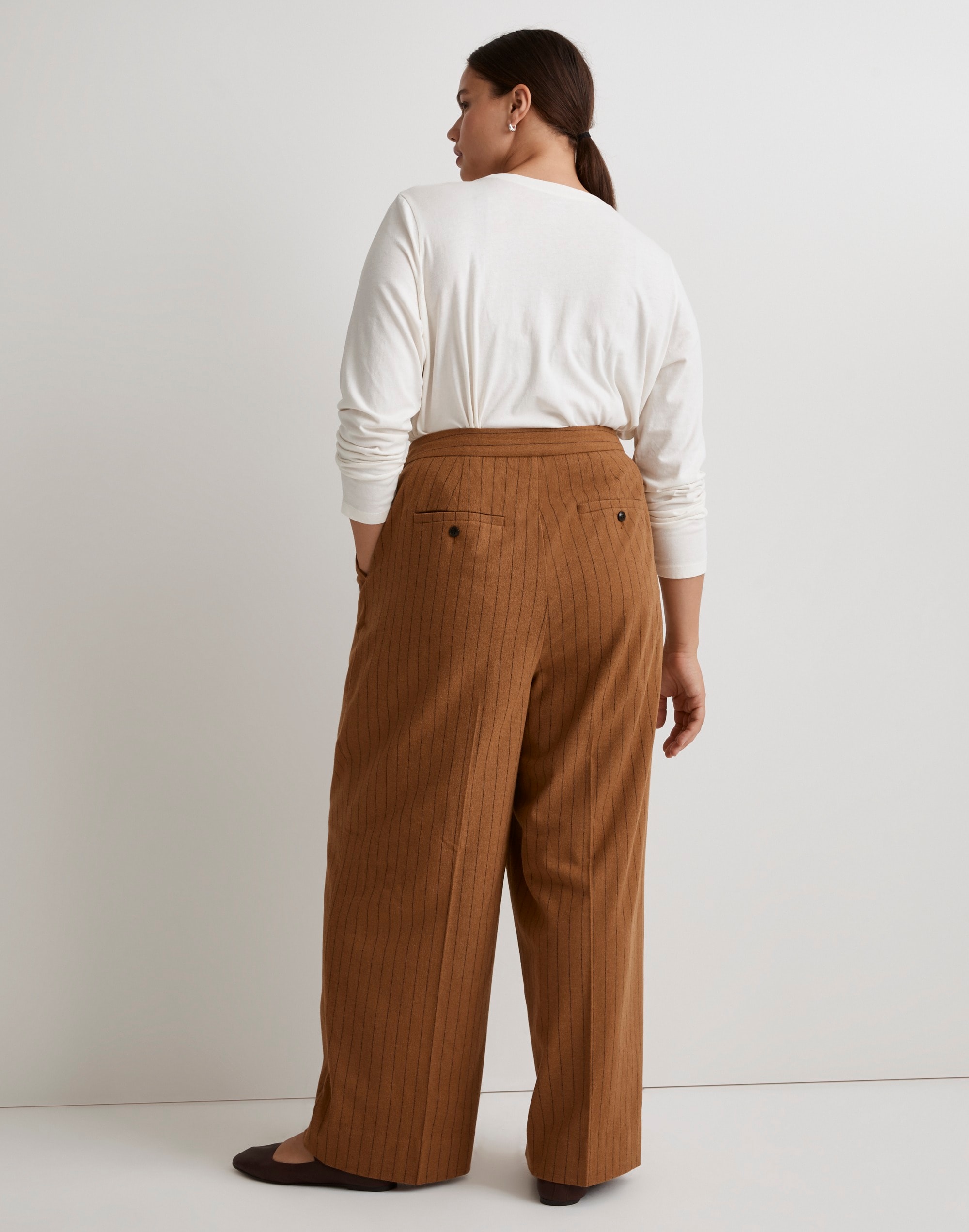 The Rosedale High-Rise Straight Pant in Pinstripe