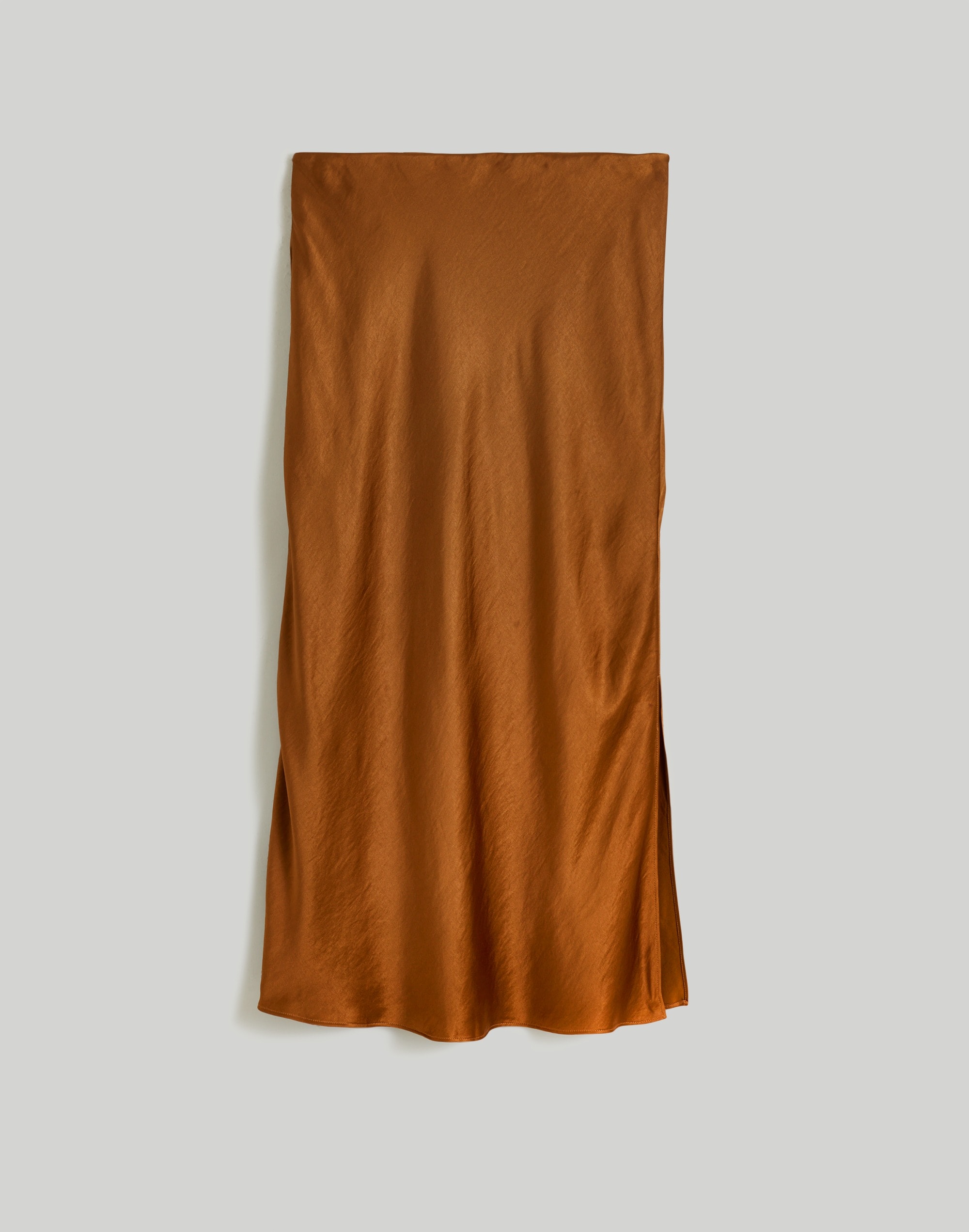 The Layton Midi Slip Skirt in Satin