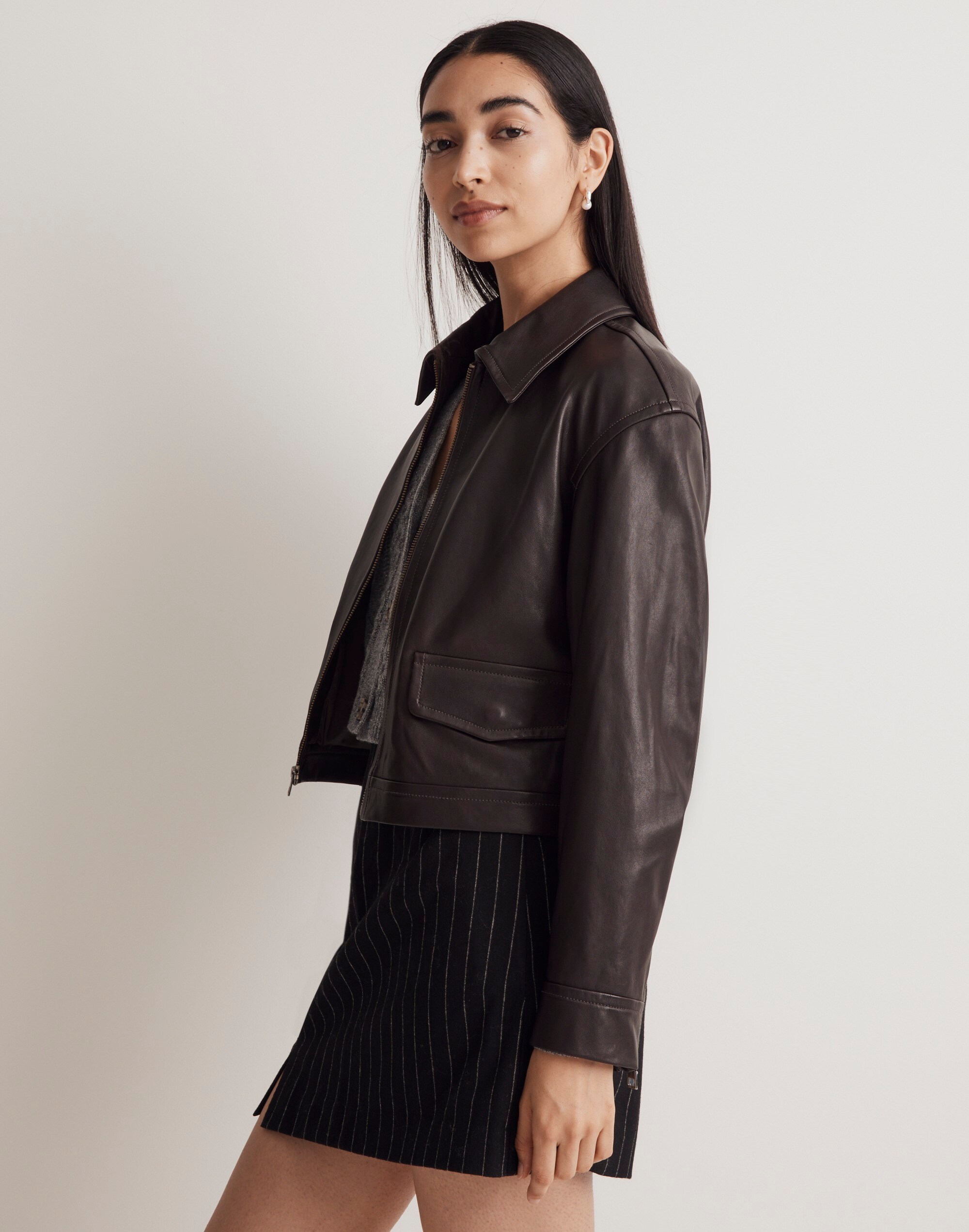 Wool-Blend Mini Skirt