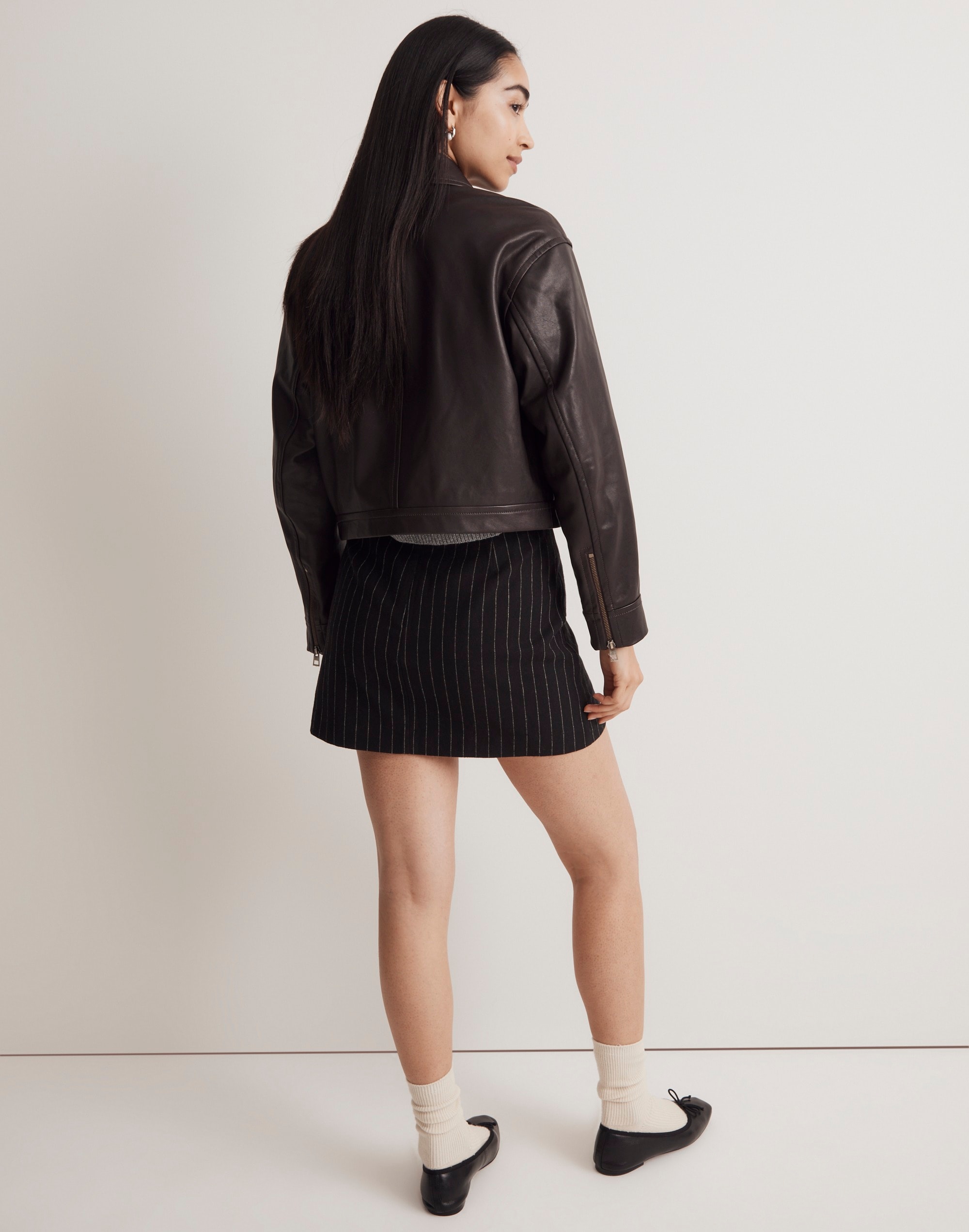 Wool-Blend Mini Skirt