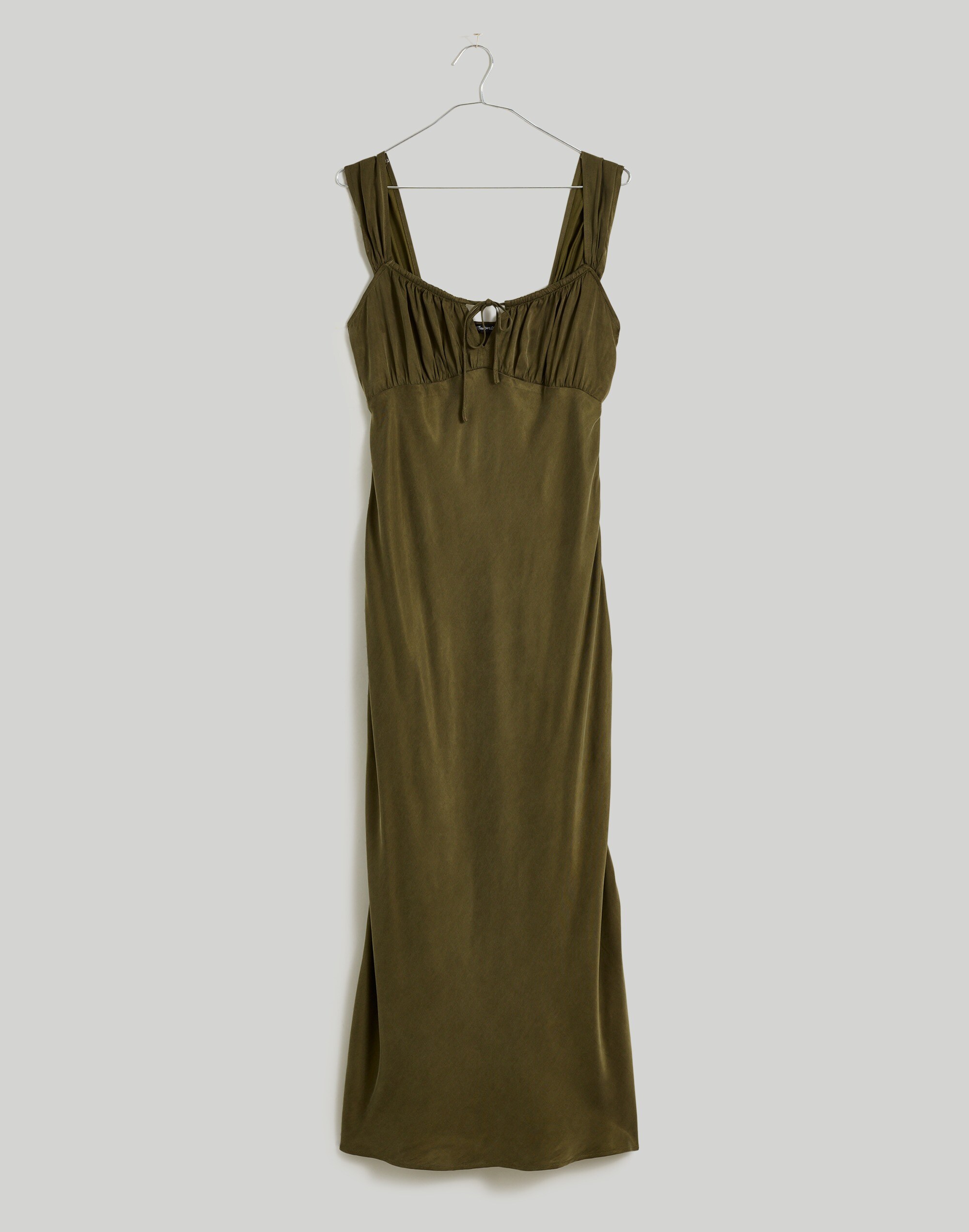 Petite Square-Neck Midi Dress