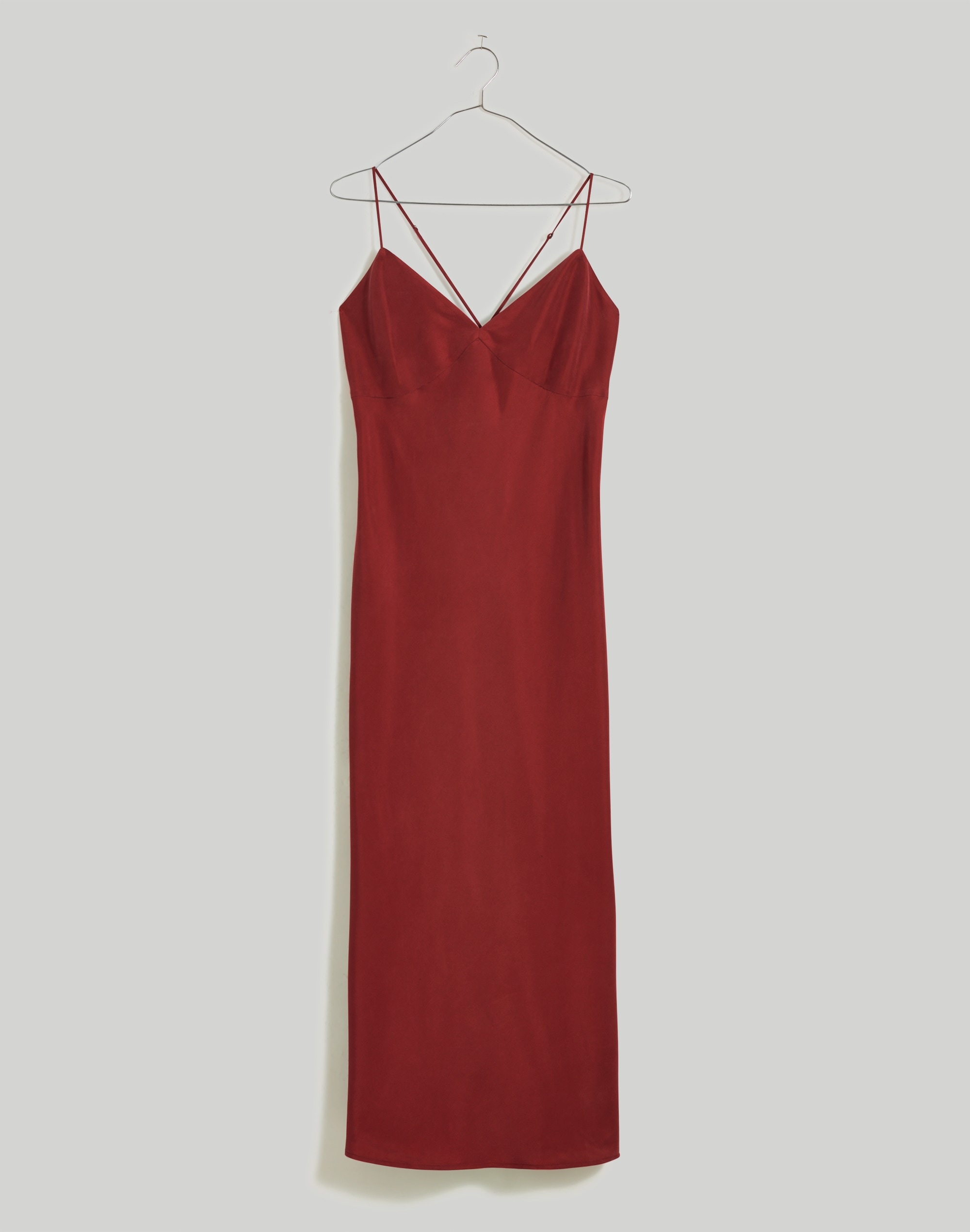 The Layton Midi Slip Dress in Silk