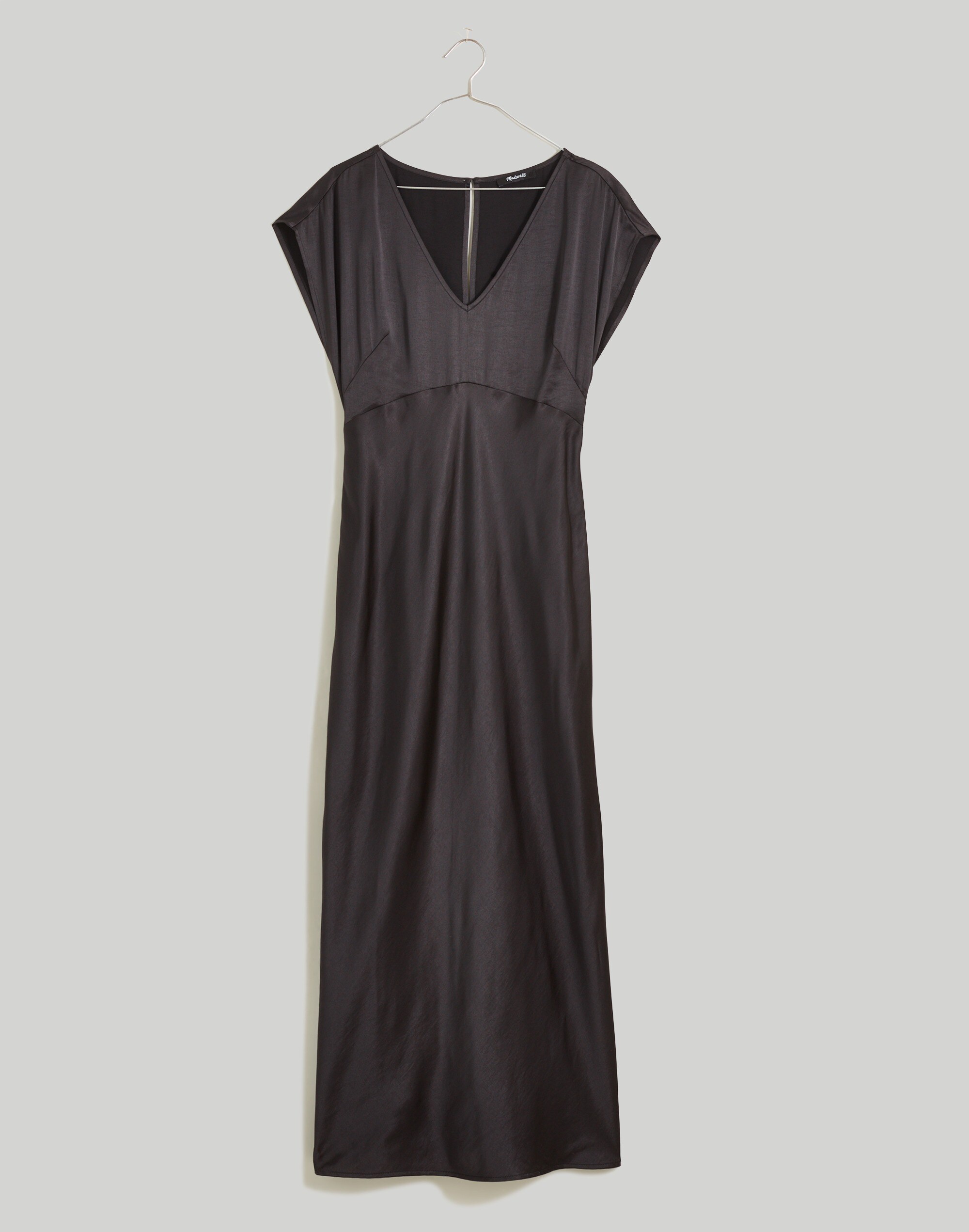 Petite Wide V-Neck Midi Dress