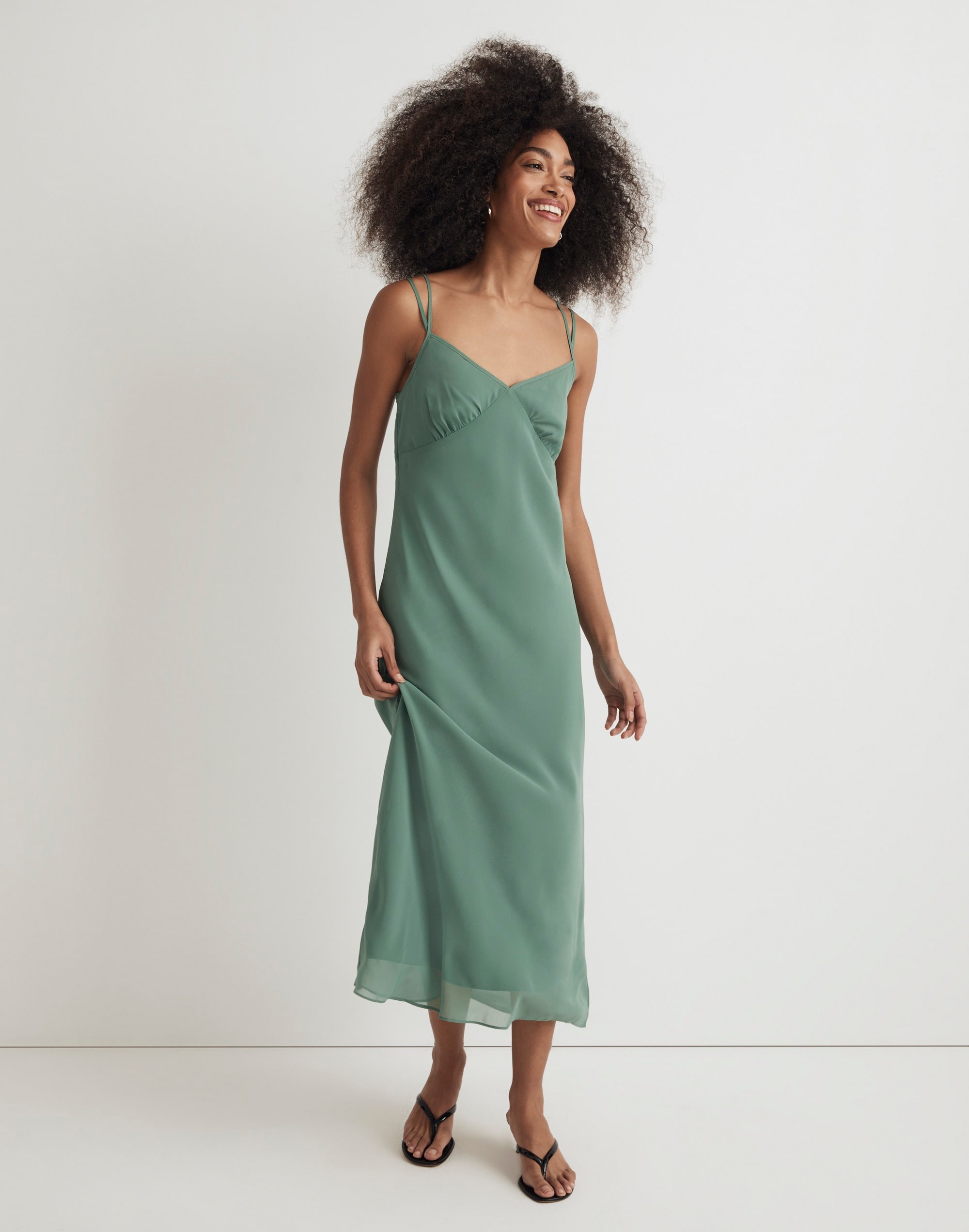 Layered Slip Midi Dress