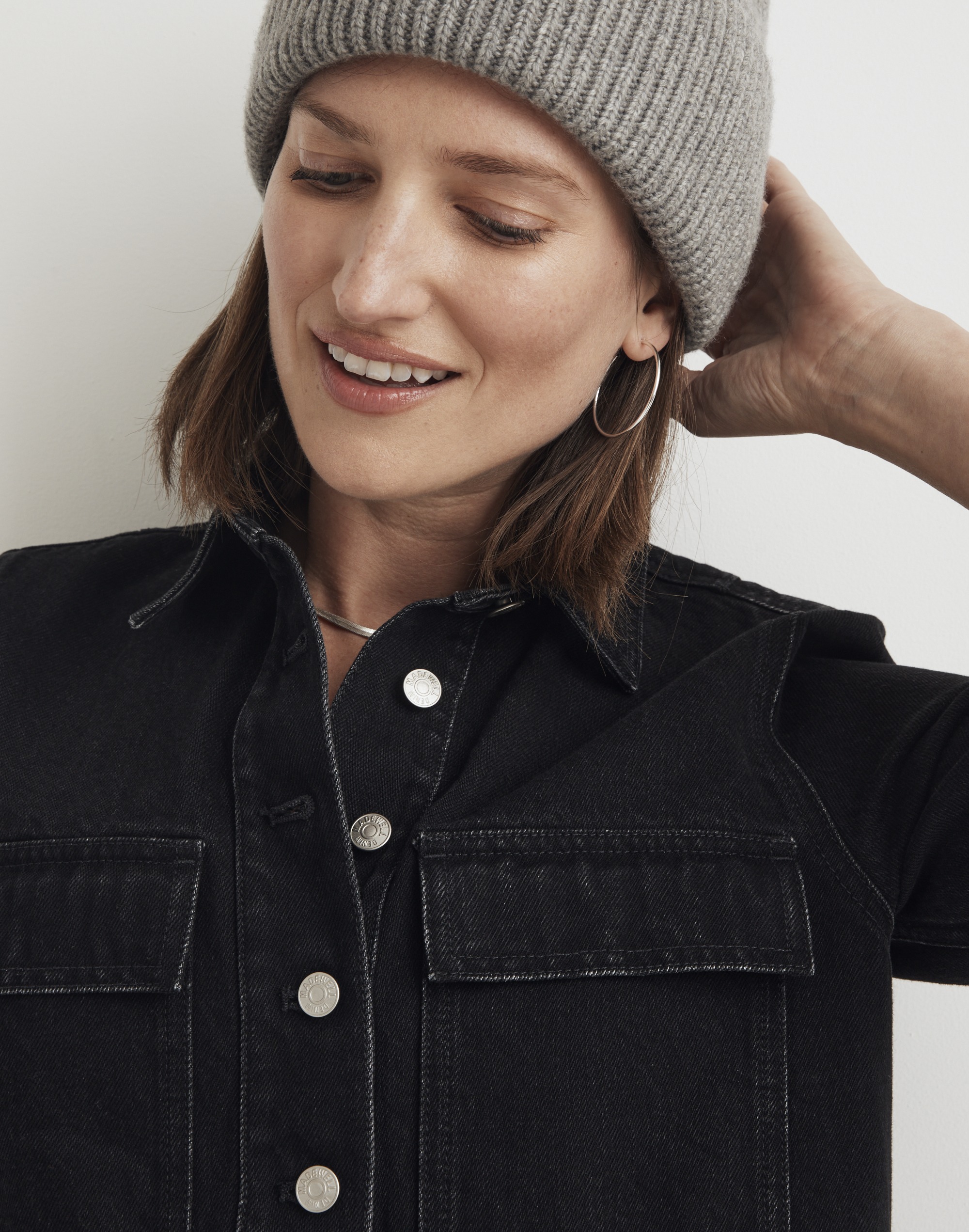 High-Waisted Denim Skirt