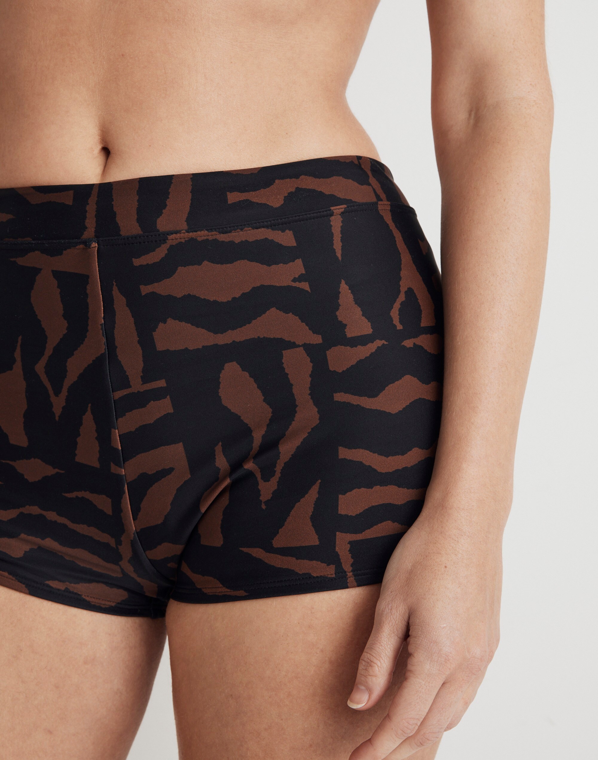 Bikini Shorts Bottom in Abstract Animal