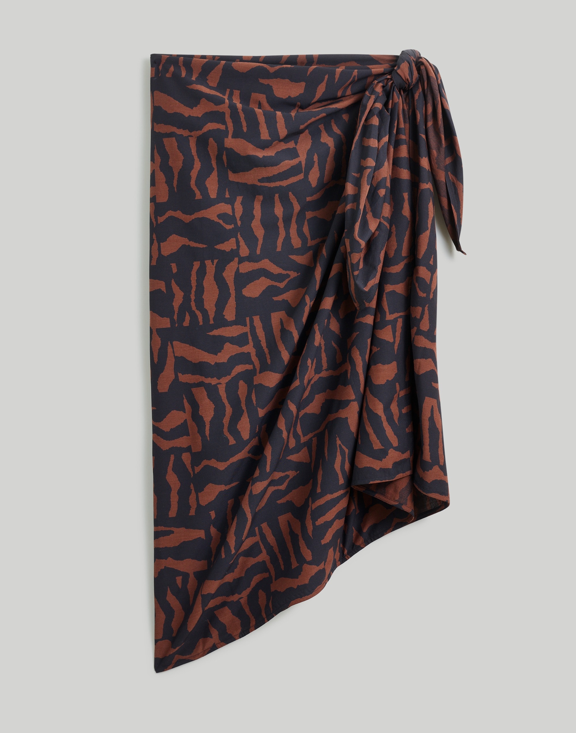 Crinkle Cotton Sarong in Abstract Animal