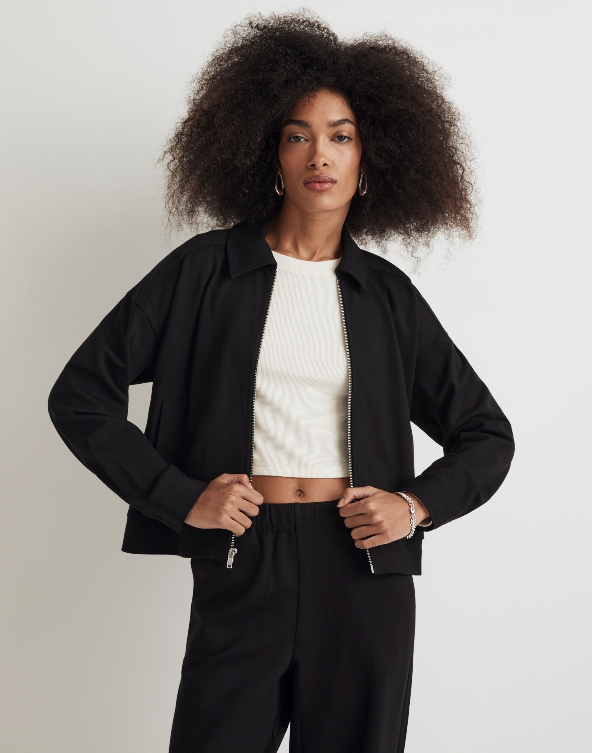 Ponte Oversized Trucker Jacket