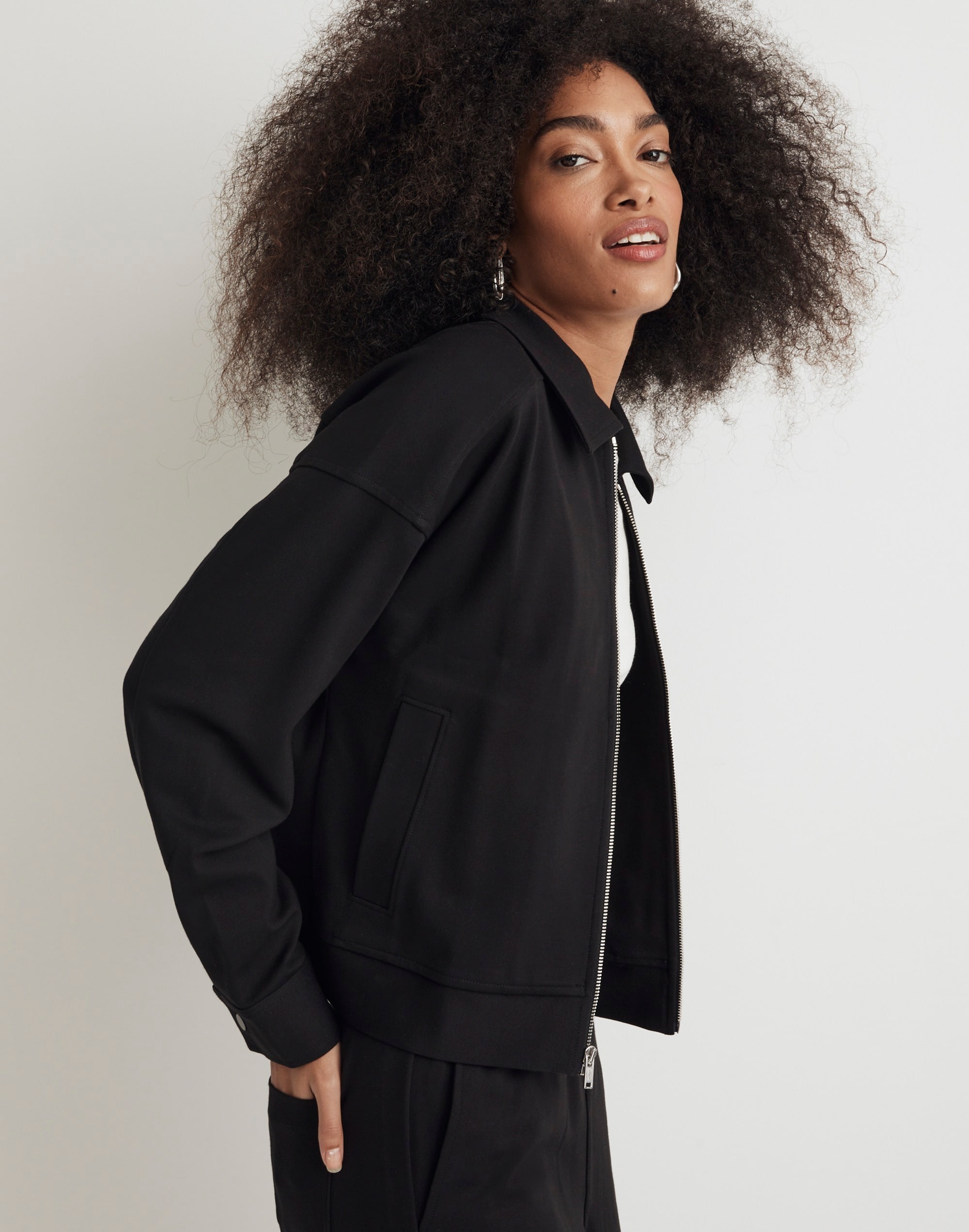 Ponte Oversized Trucker Jacket