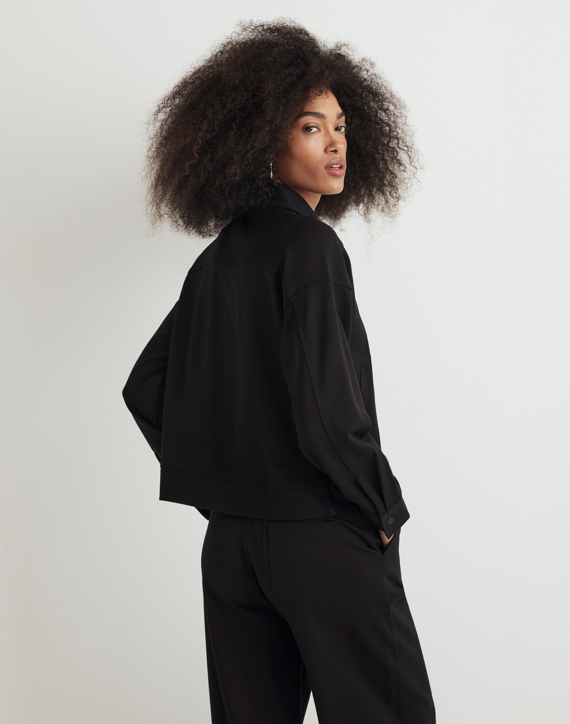 Ponte Oversized Trucker Jacket