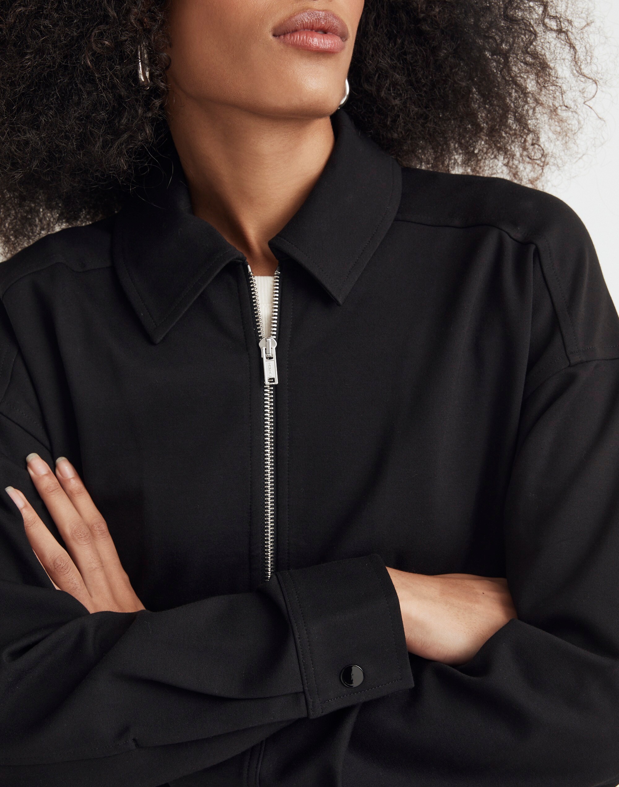 Ponte Oversized Trucker Jacket