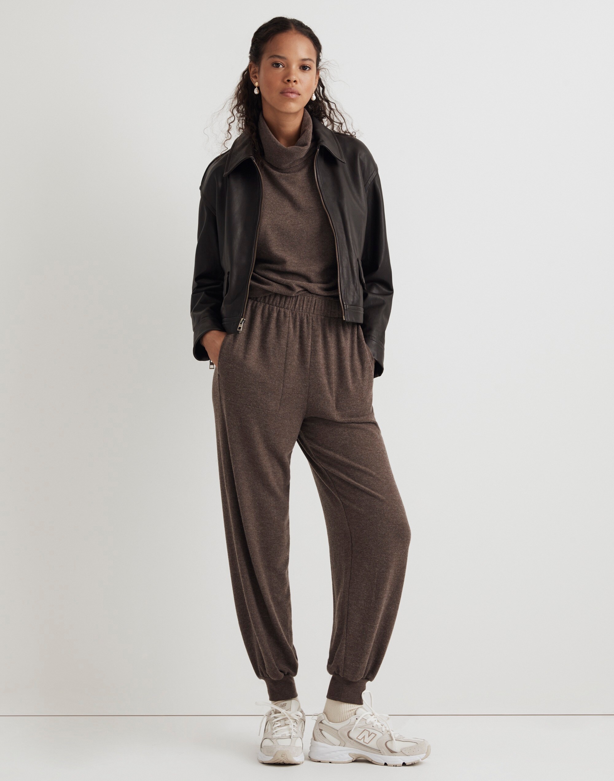 Brushed Jersey Jogger Pants