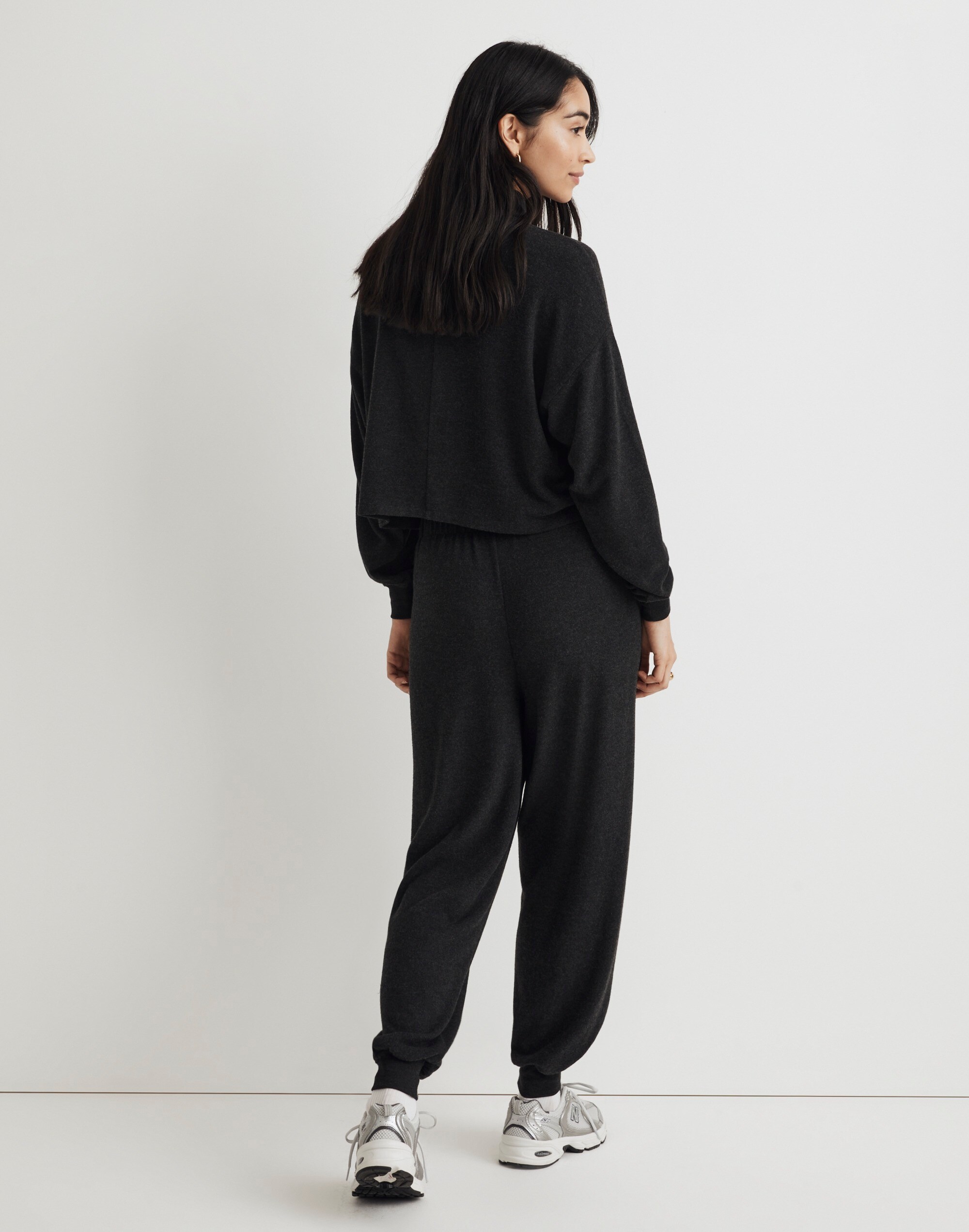 Brushed Jersey Jogger Pants in null image 4