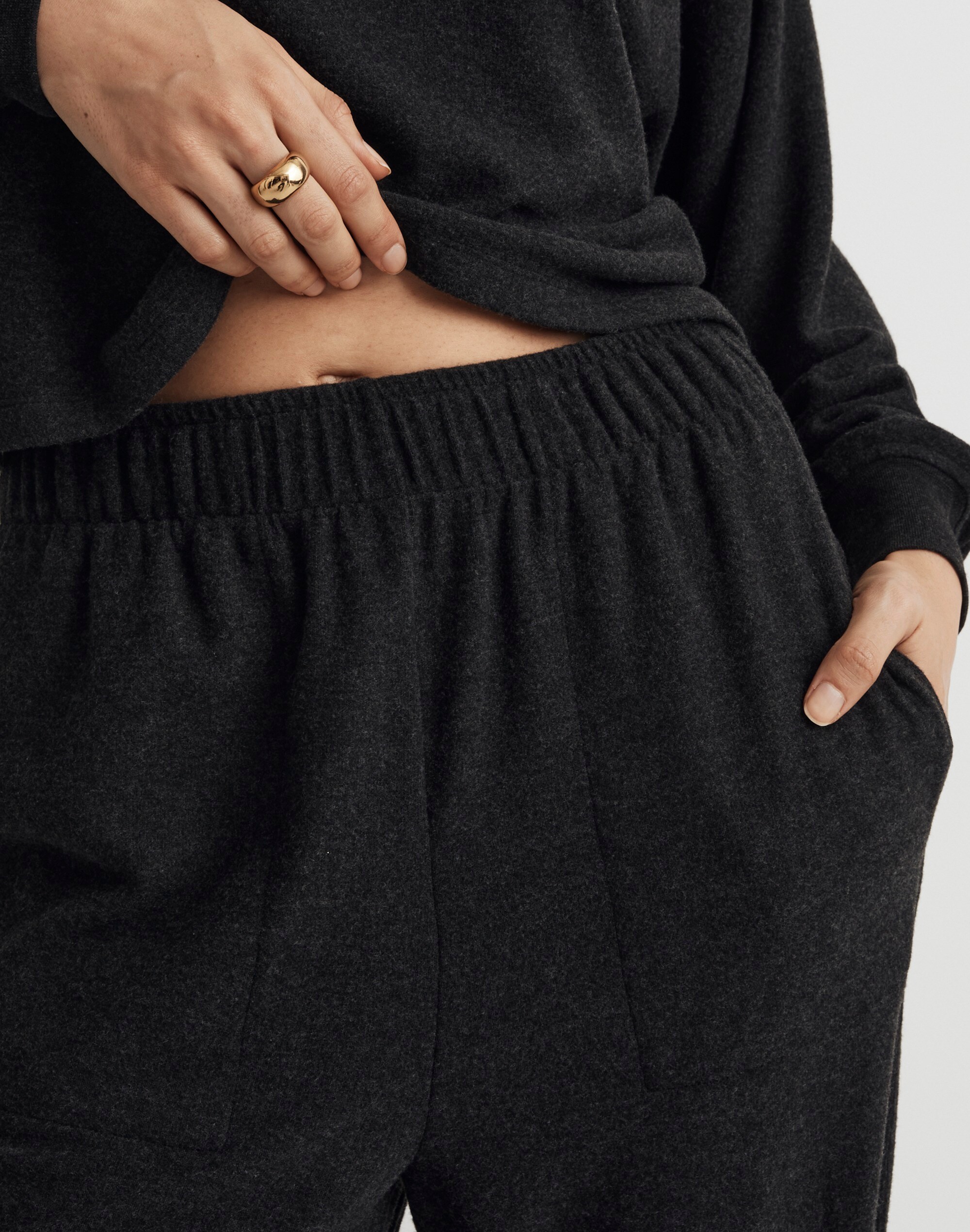 Brushed Jersey Jogger Pants in null image 5