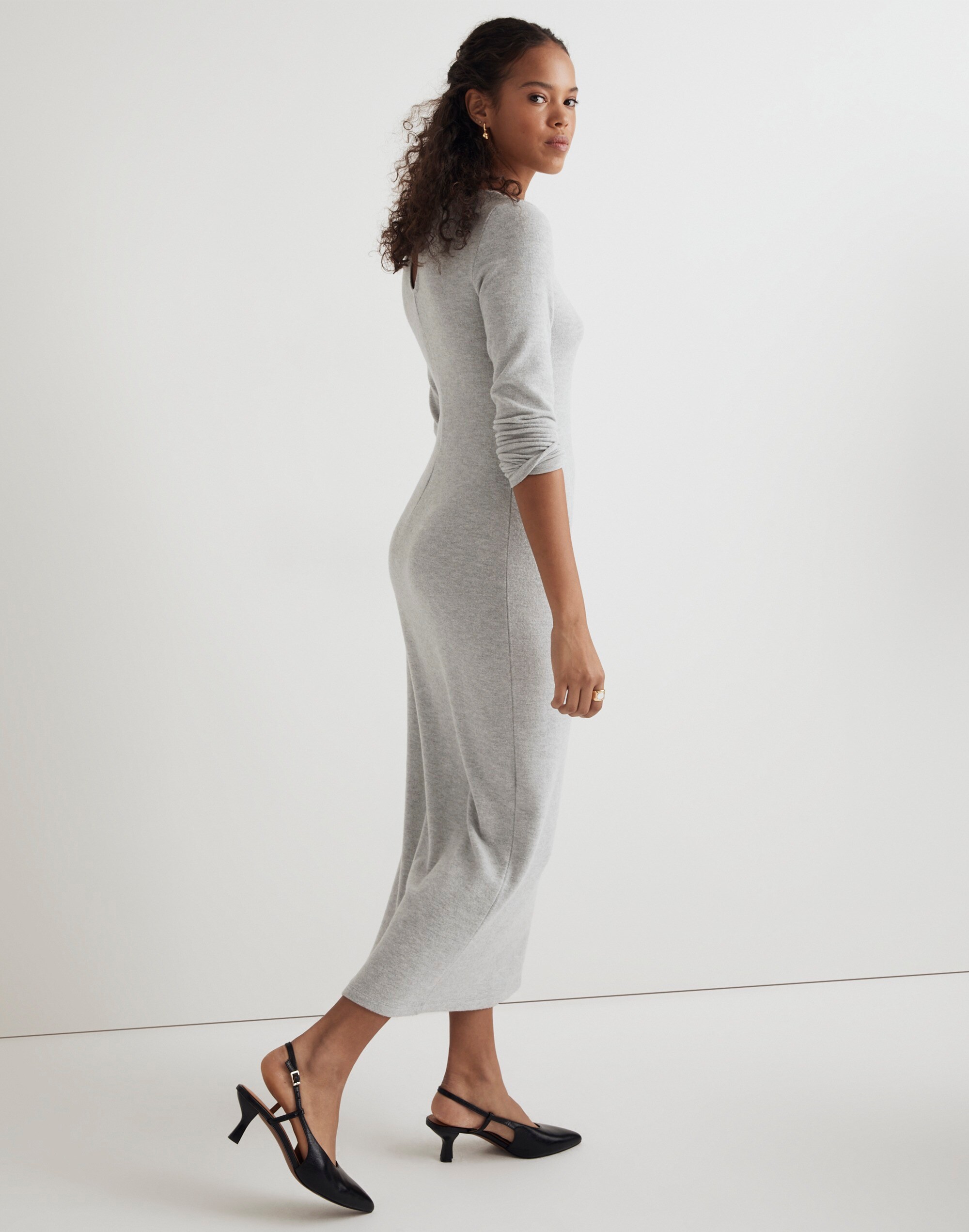 Brushed Jersey Maxi Dress