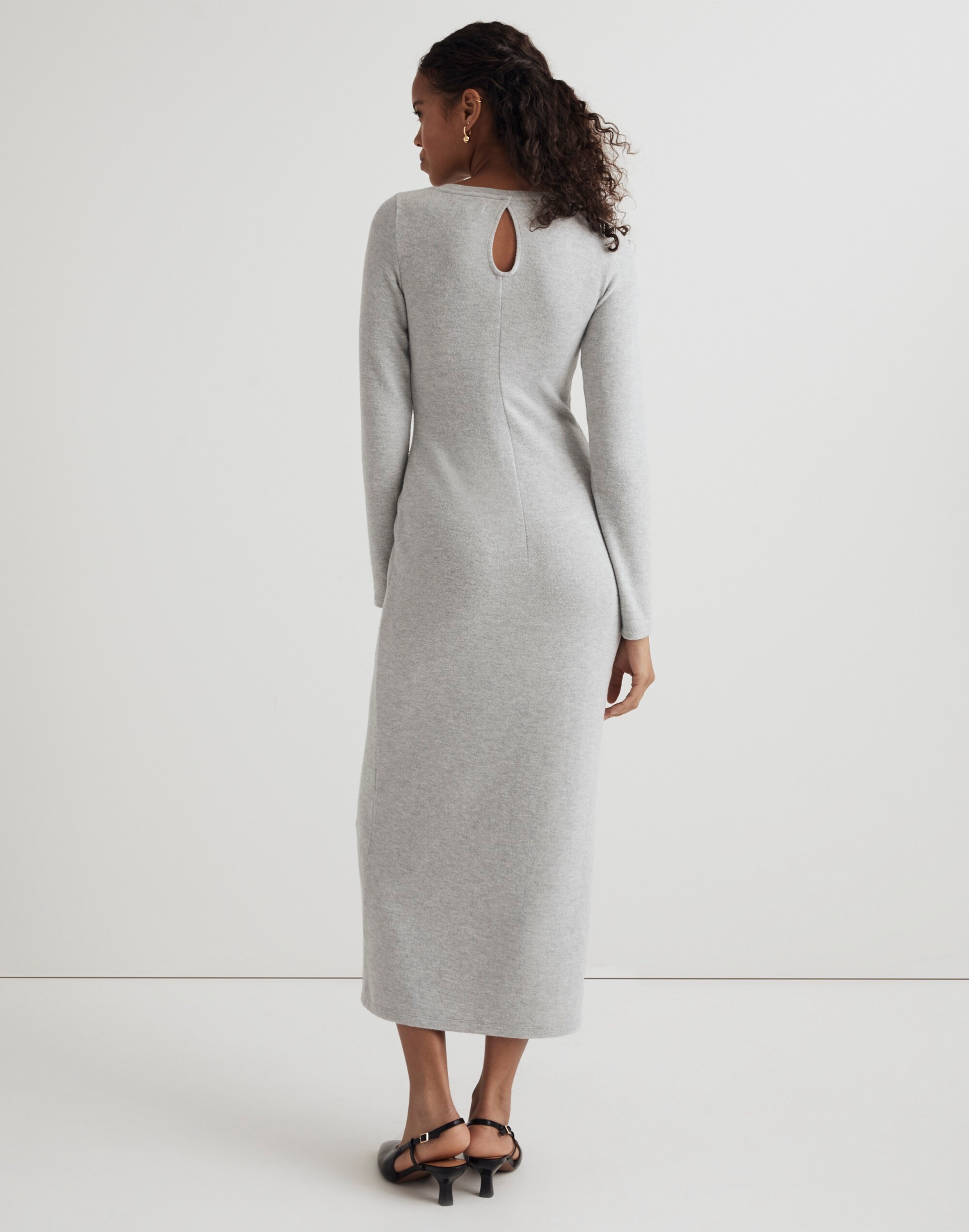Brushed Jersey Maxi Dress