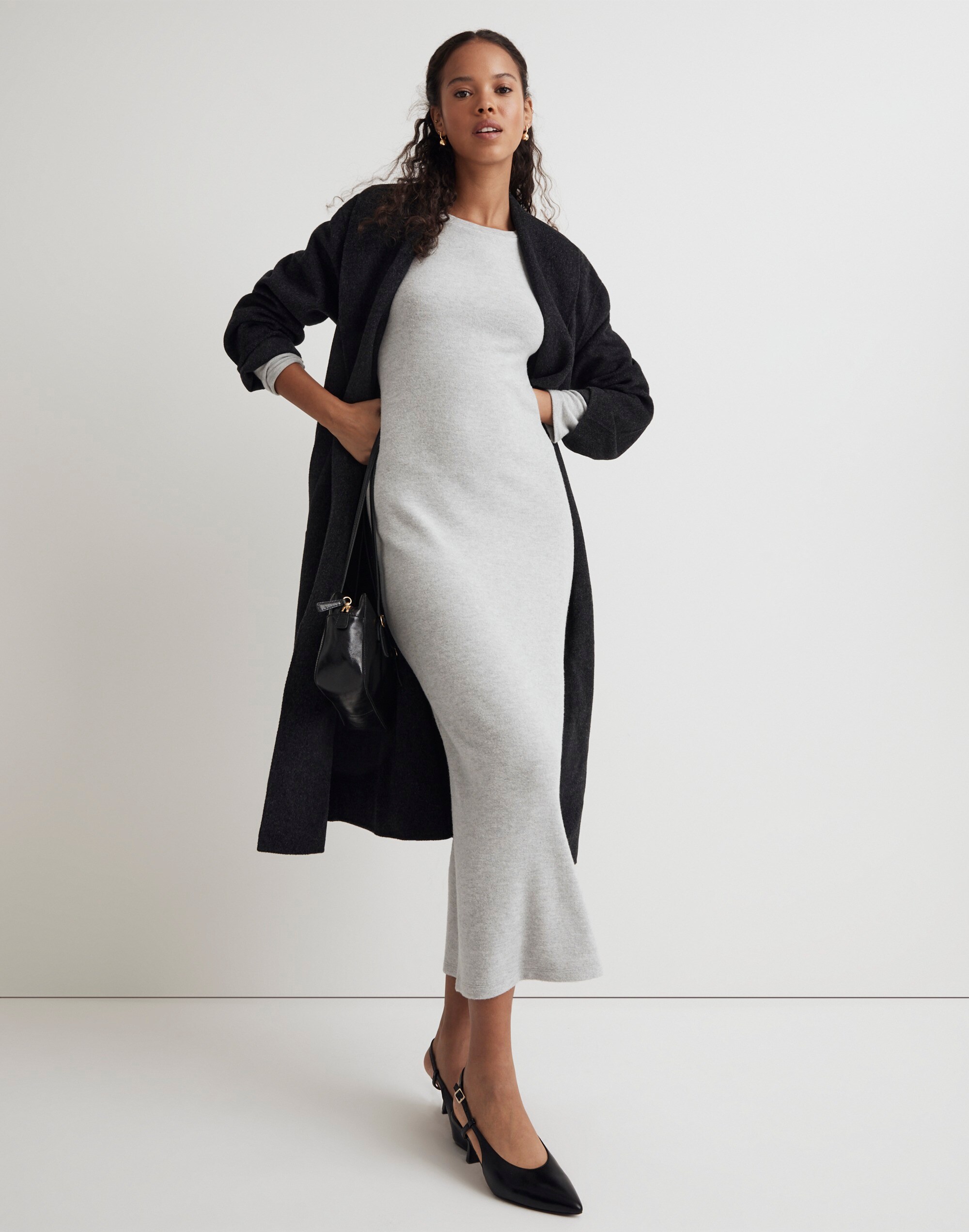 Brushed Jersey Maxi Dress