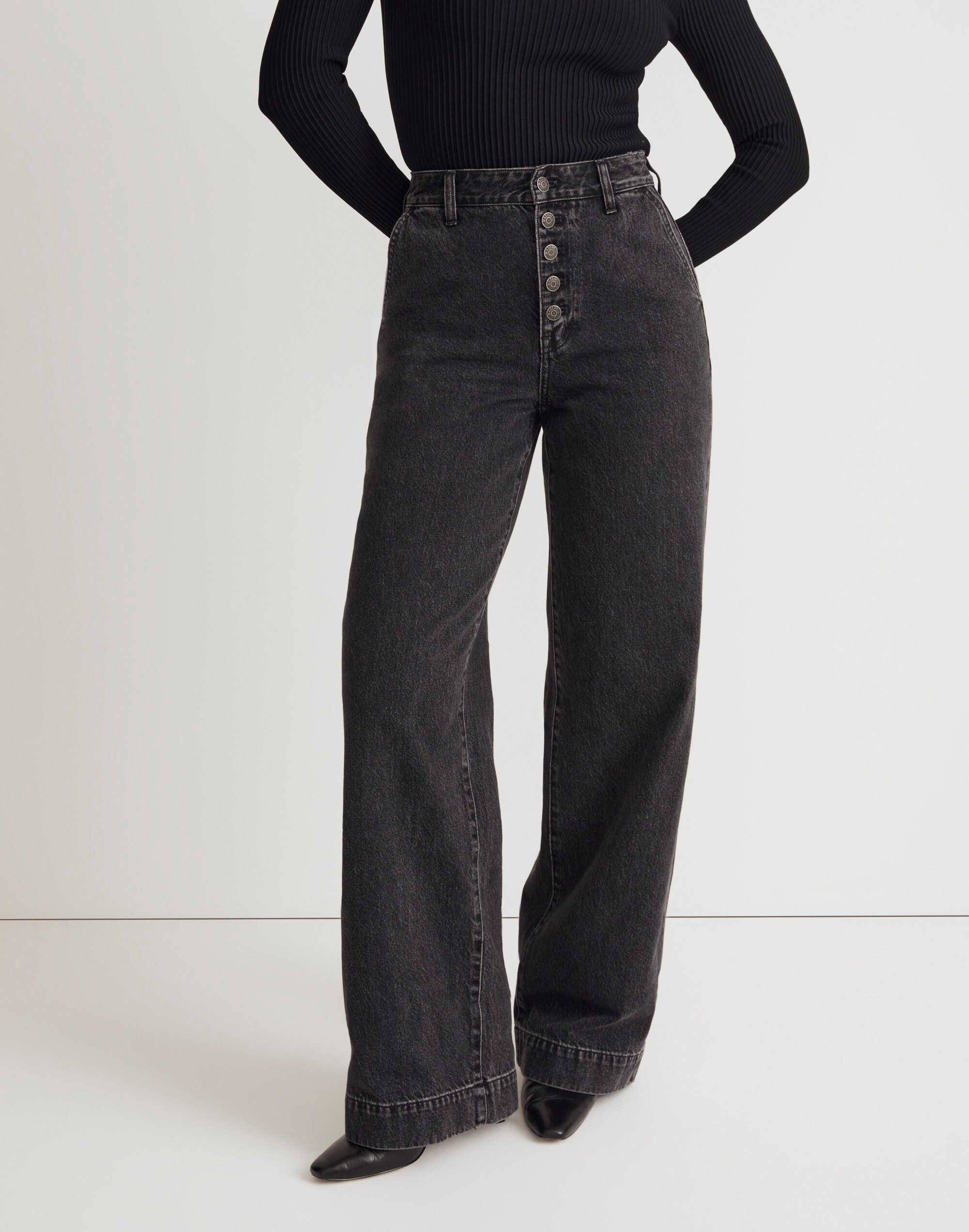 Curvy Superwide-Leg Jeans