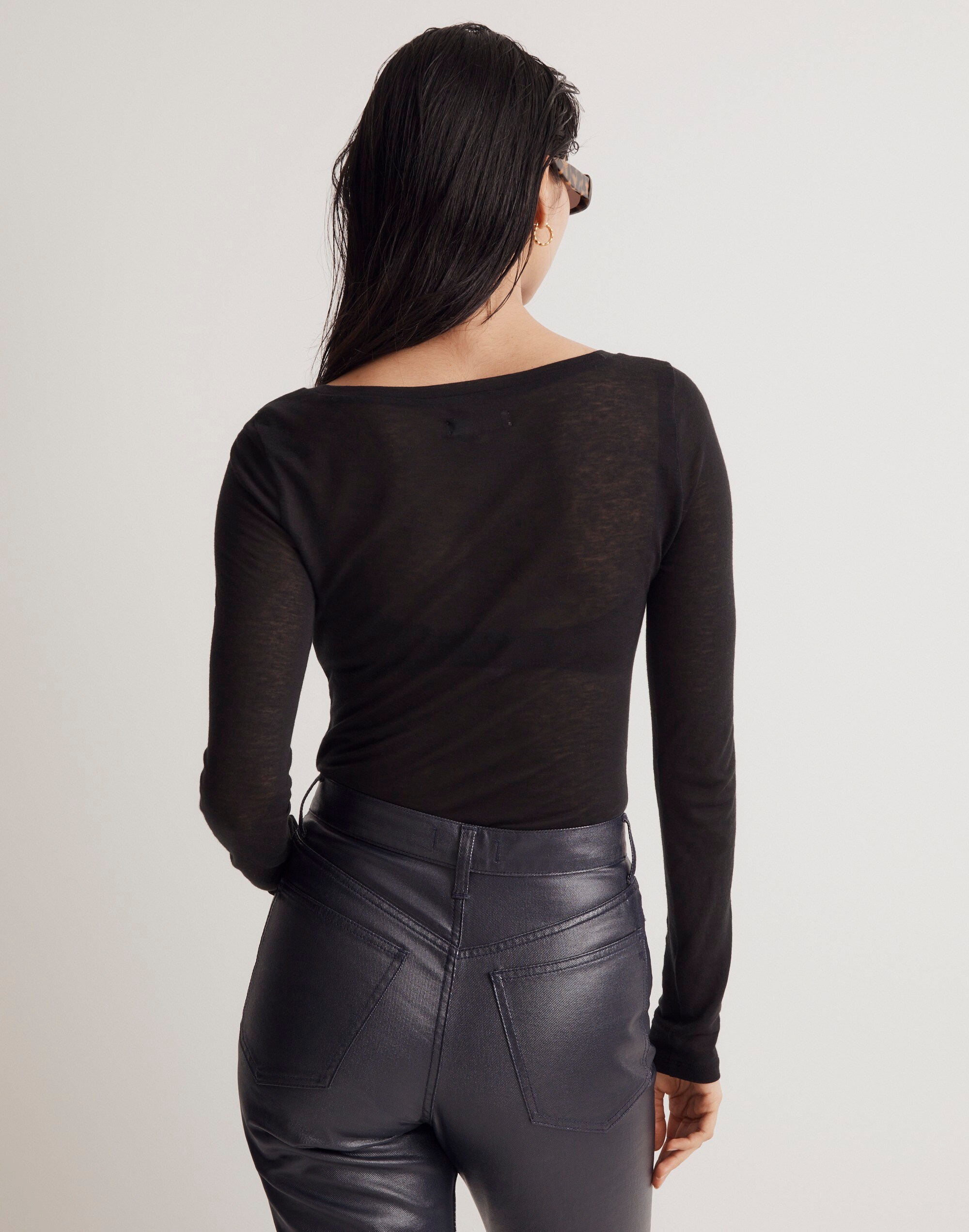 Scoopneck Long-Sleeve Tee