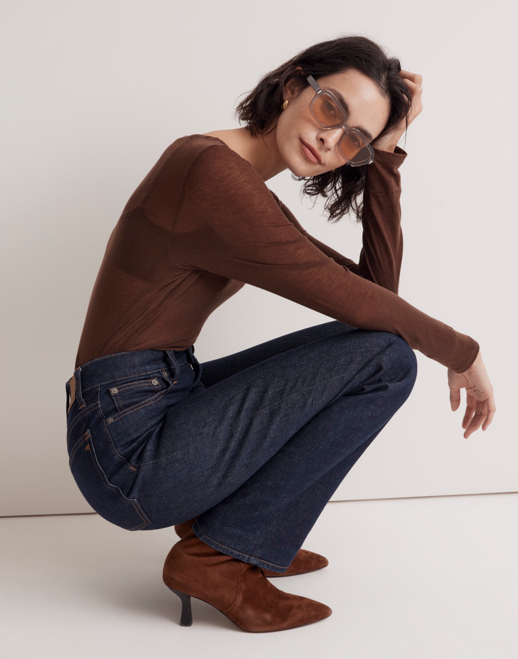 Scoopneck Long-Sleeve Tee