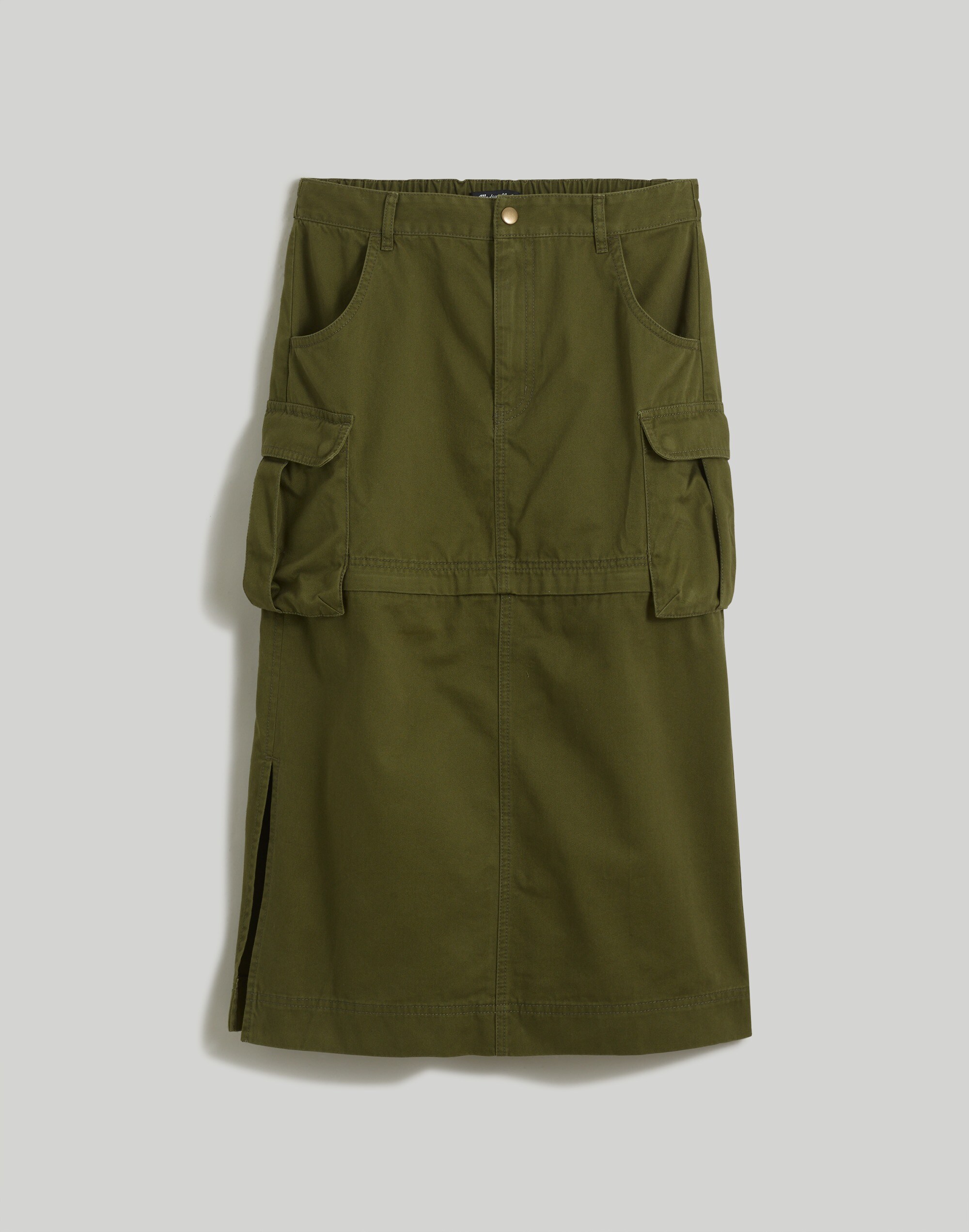 Cargo Convertible Midi Skirt in (Re)generative Chino
