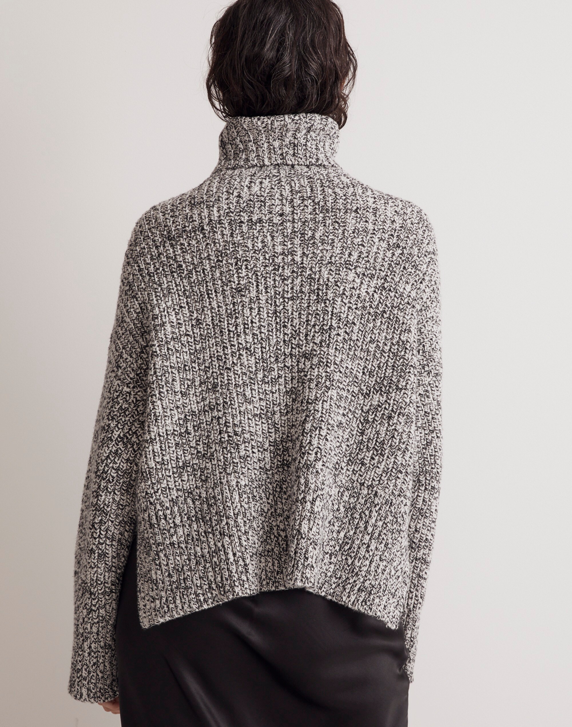 Wide Rib Turtleneck Sweater