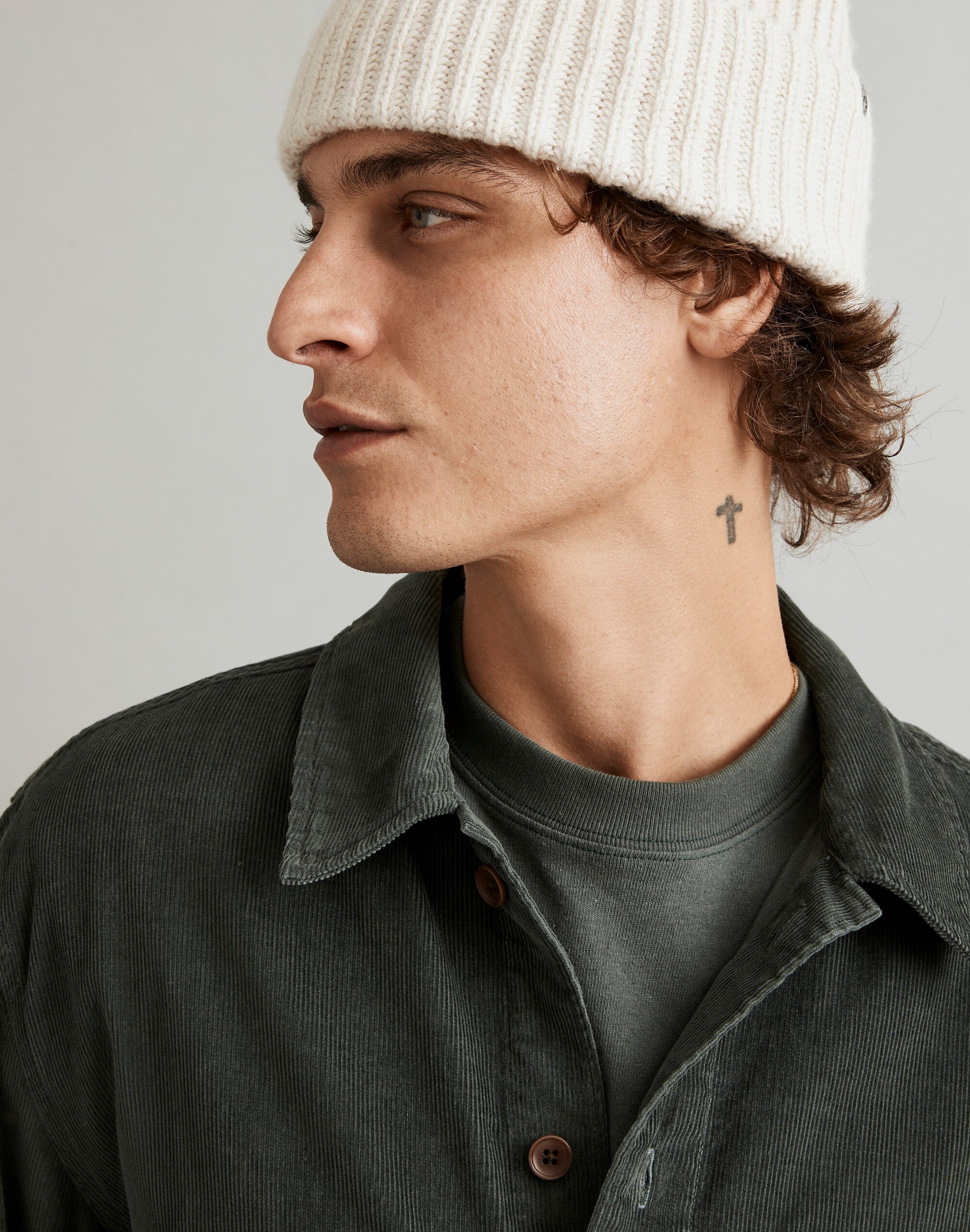 Corduroy Easy Long-Sleeve Shirt