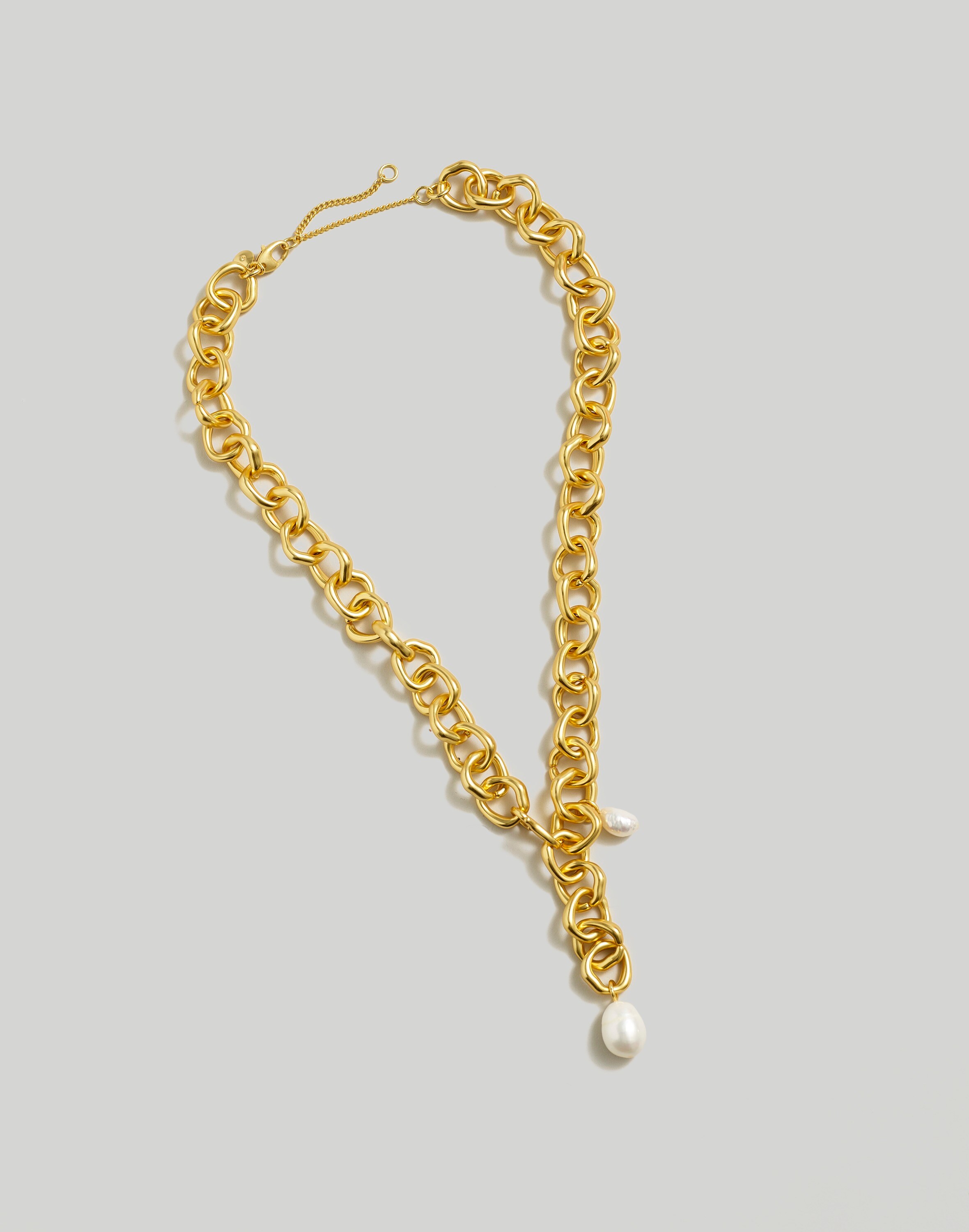 Freshwater Pearl Chunky Chain Necklace