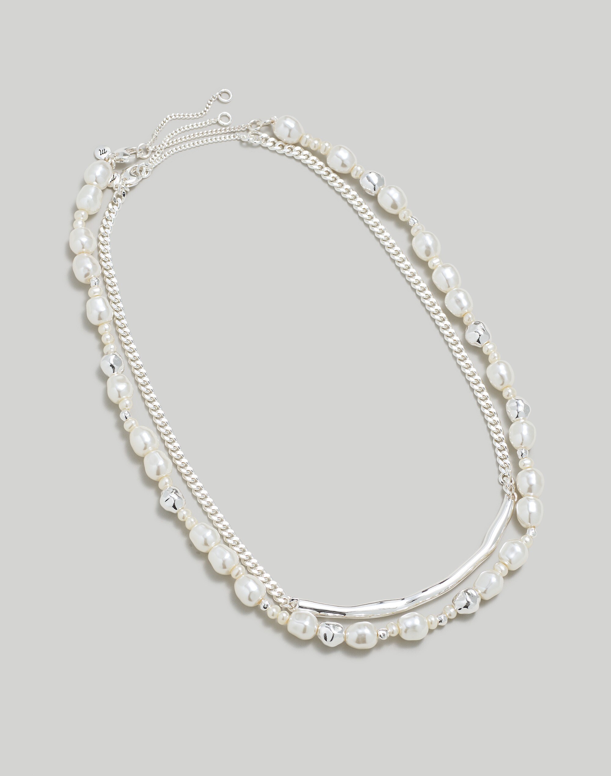 Two-Pack Freshwater Pearl Chain Necklace Set