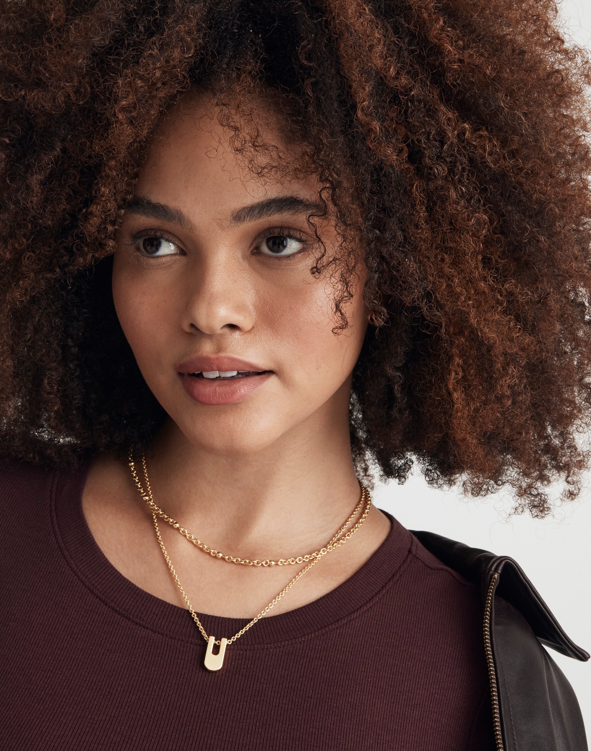 Two-Pack U Pendant Necklace Set