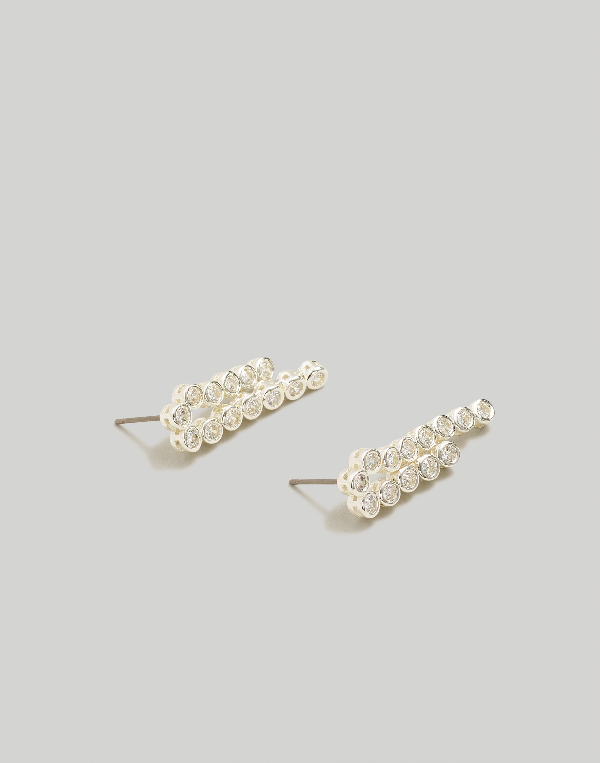 The Tennis Collection Bezel Set Crystal Waterfall Earrings