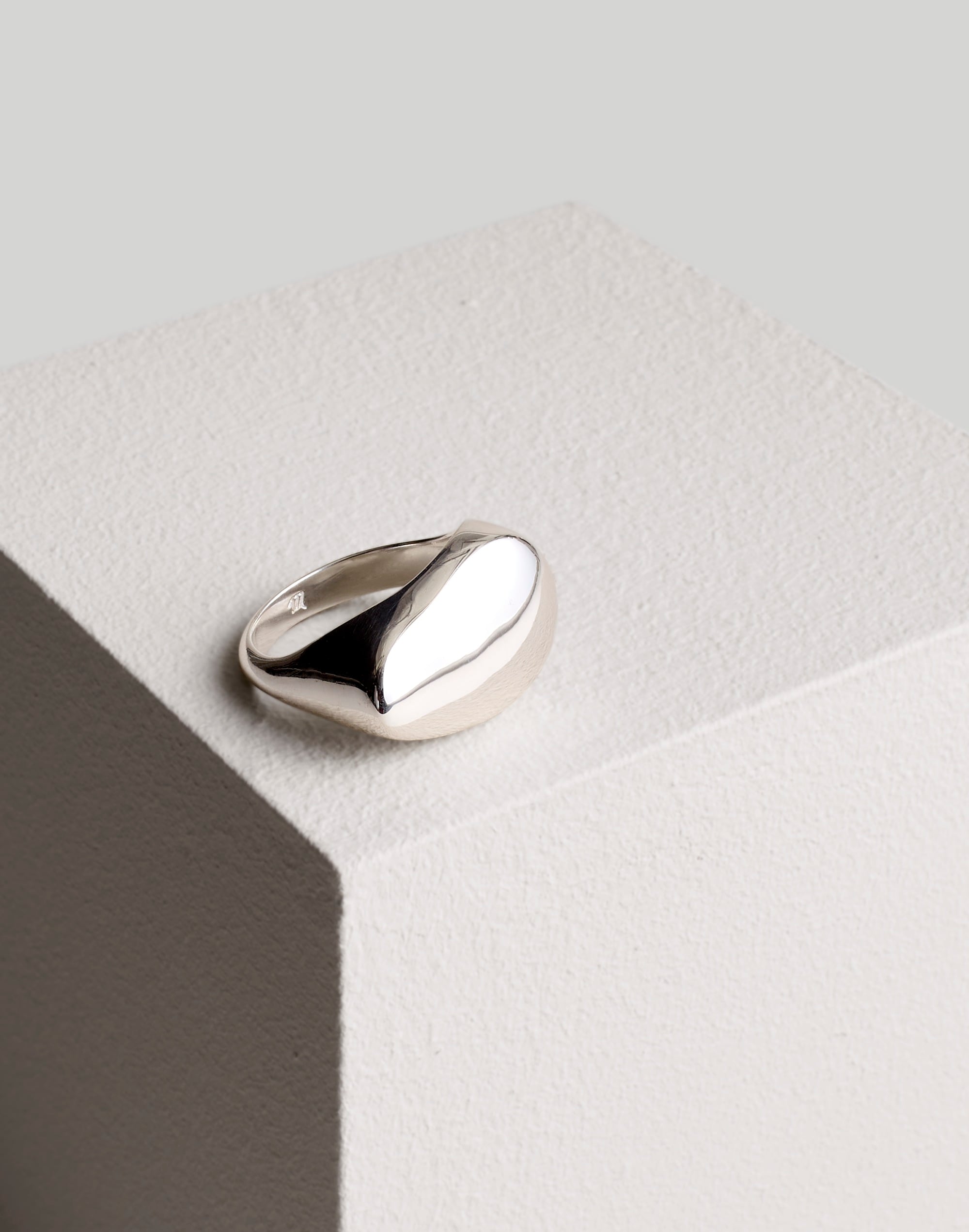 The Sterling Silver Collection Chunky Statement Ring