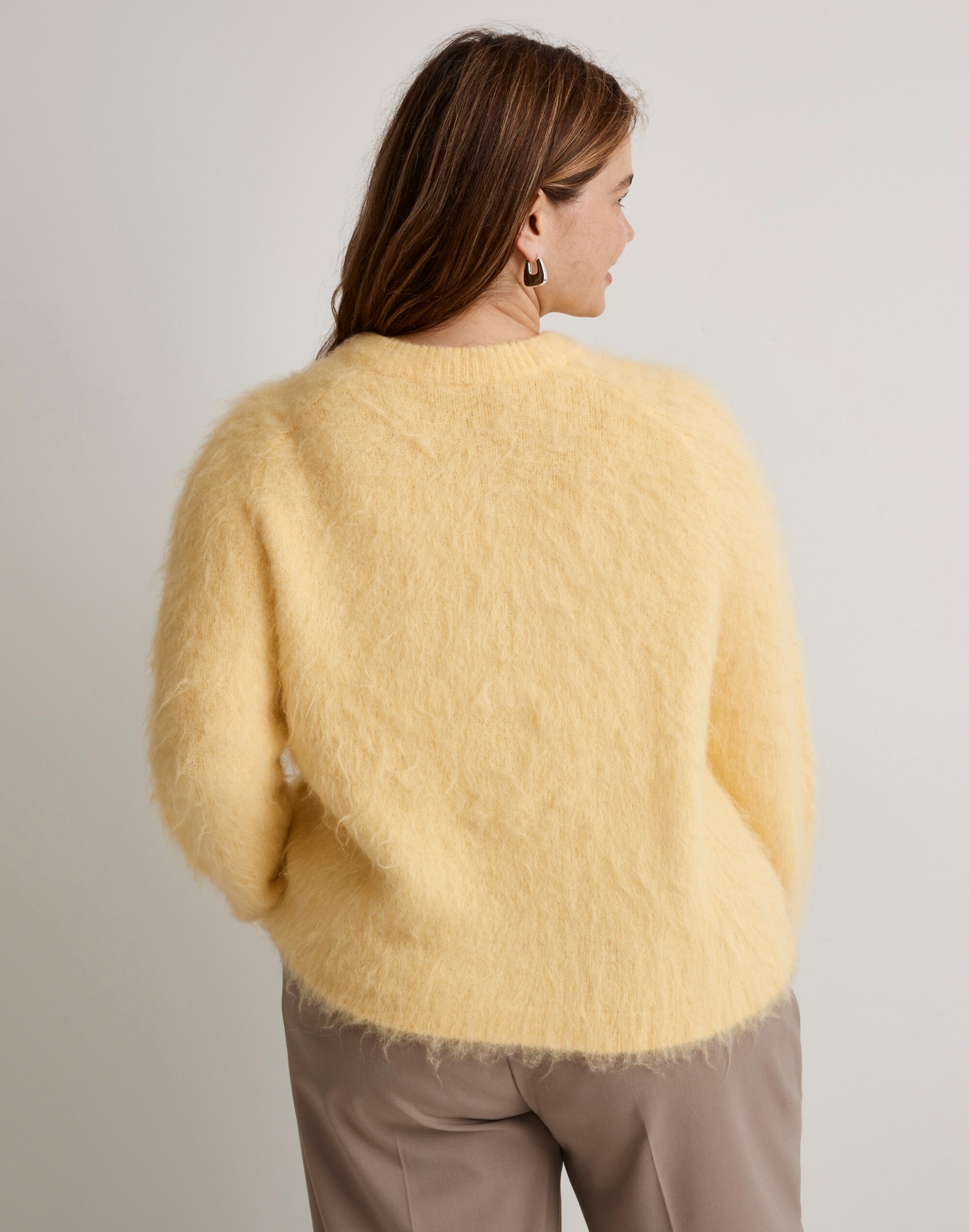 Plus Brushed V-Neck Sweater