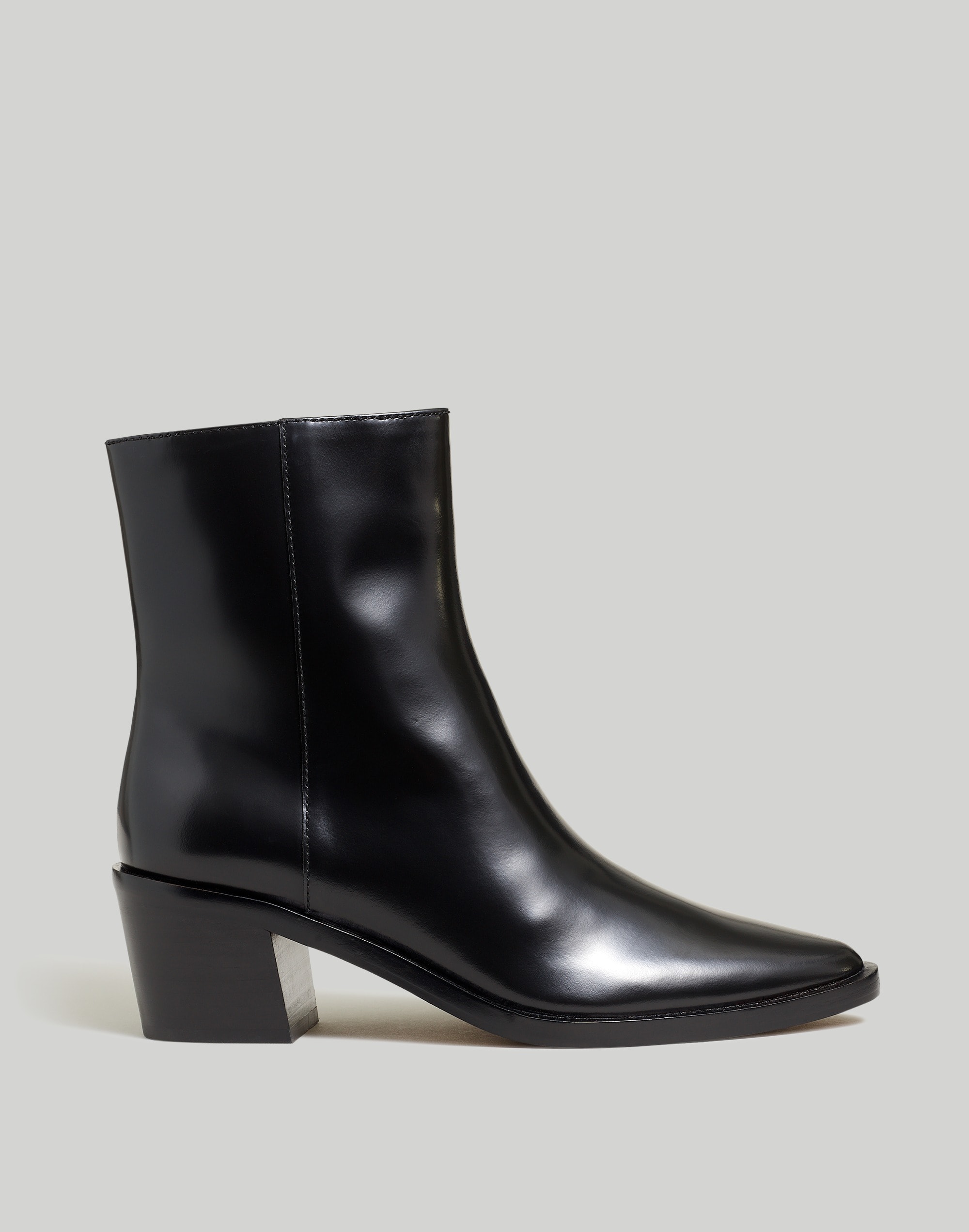The Darcy Ankle Boot in Shiny Leather