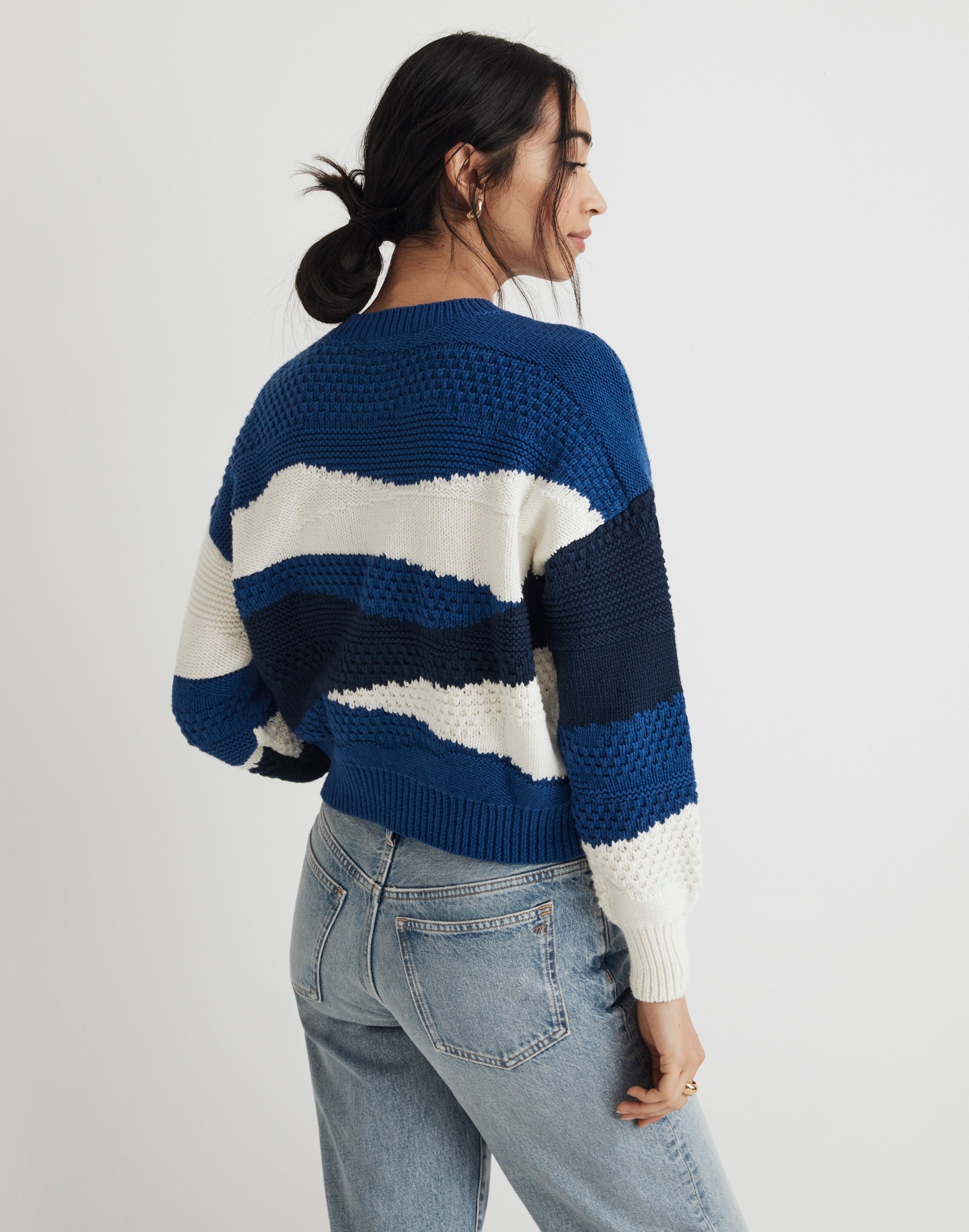 Intarsia Crewneck Sweater