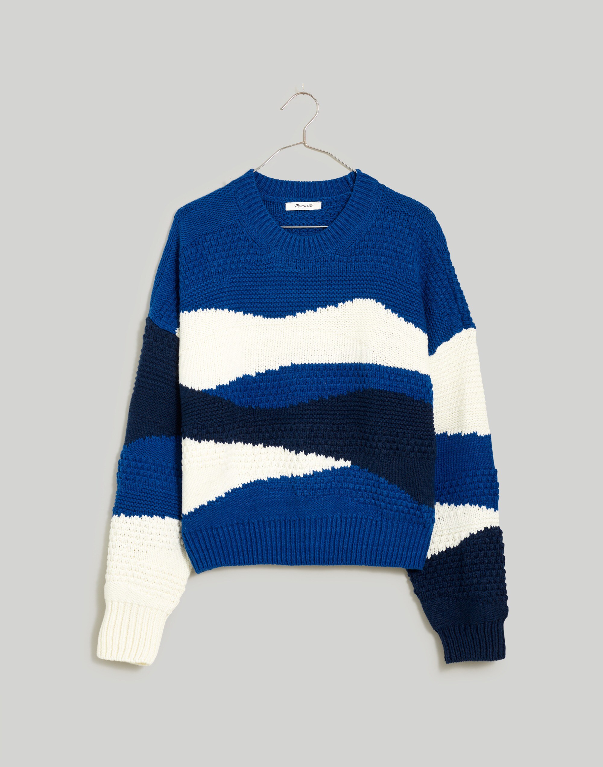 Intarsia Crewneck Sweater