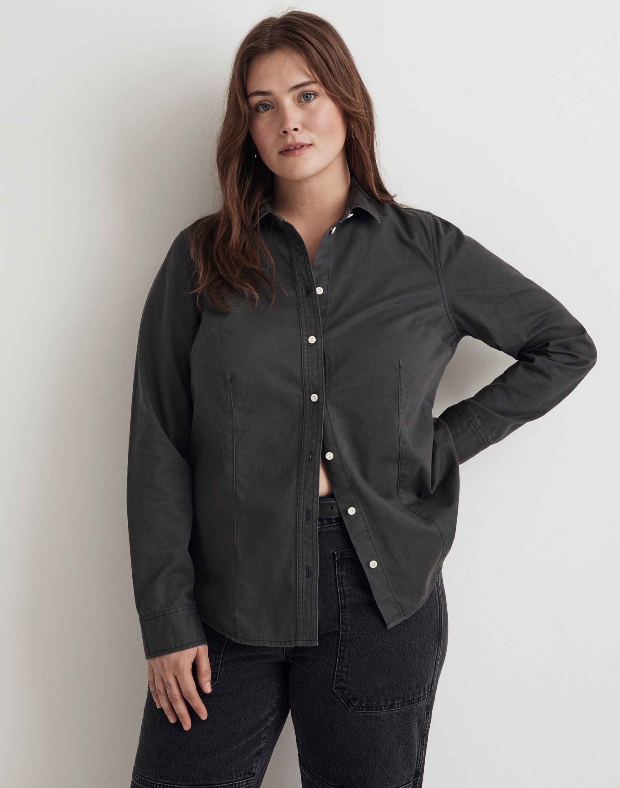 PLUS Darted Button-Up Shirt in (Re)generative Chino