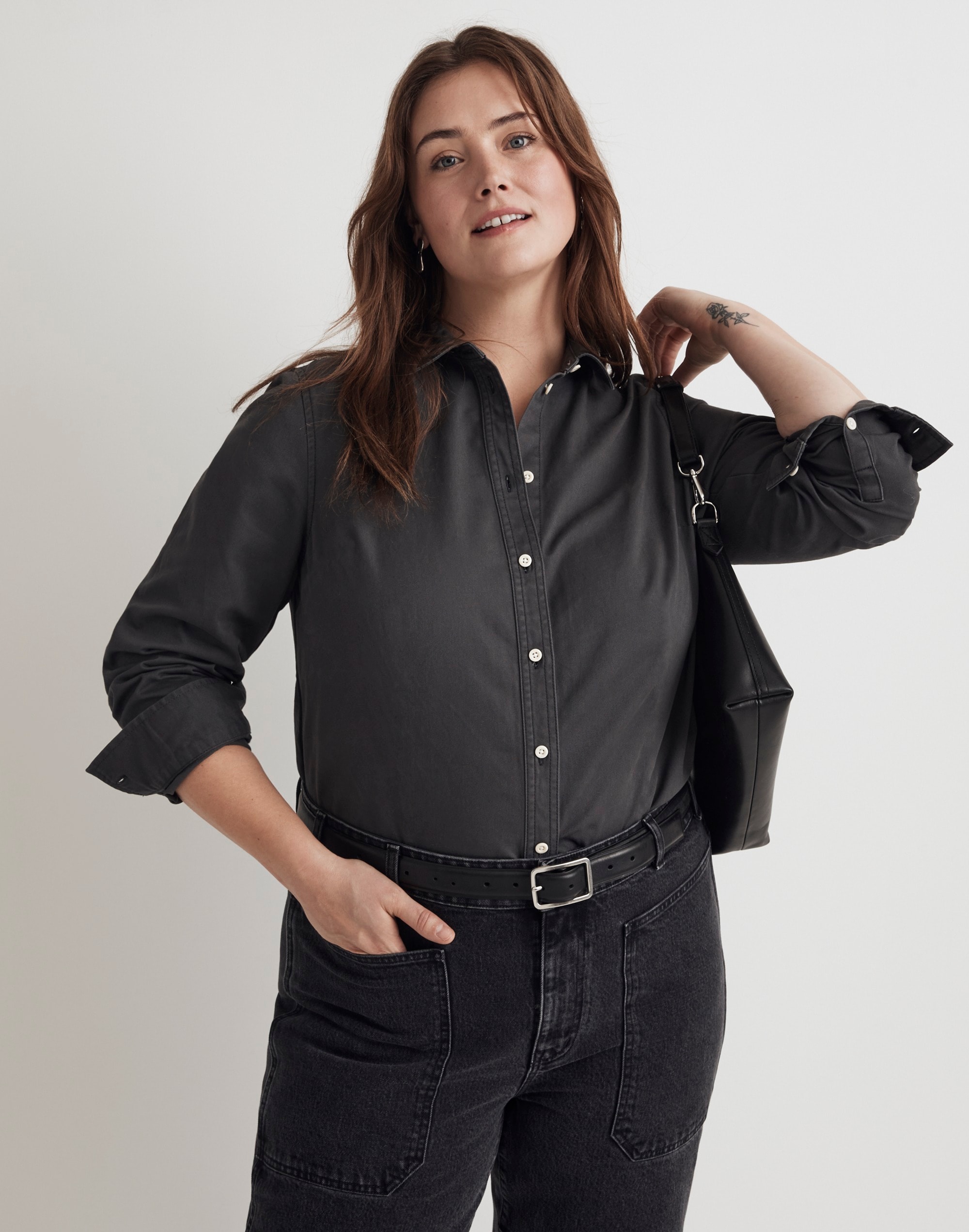 PLUS Darted Button-Up Shirt in (Re)generative Chino